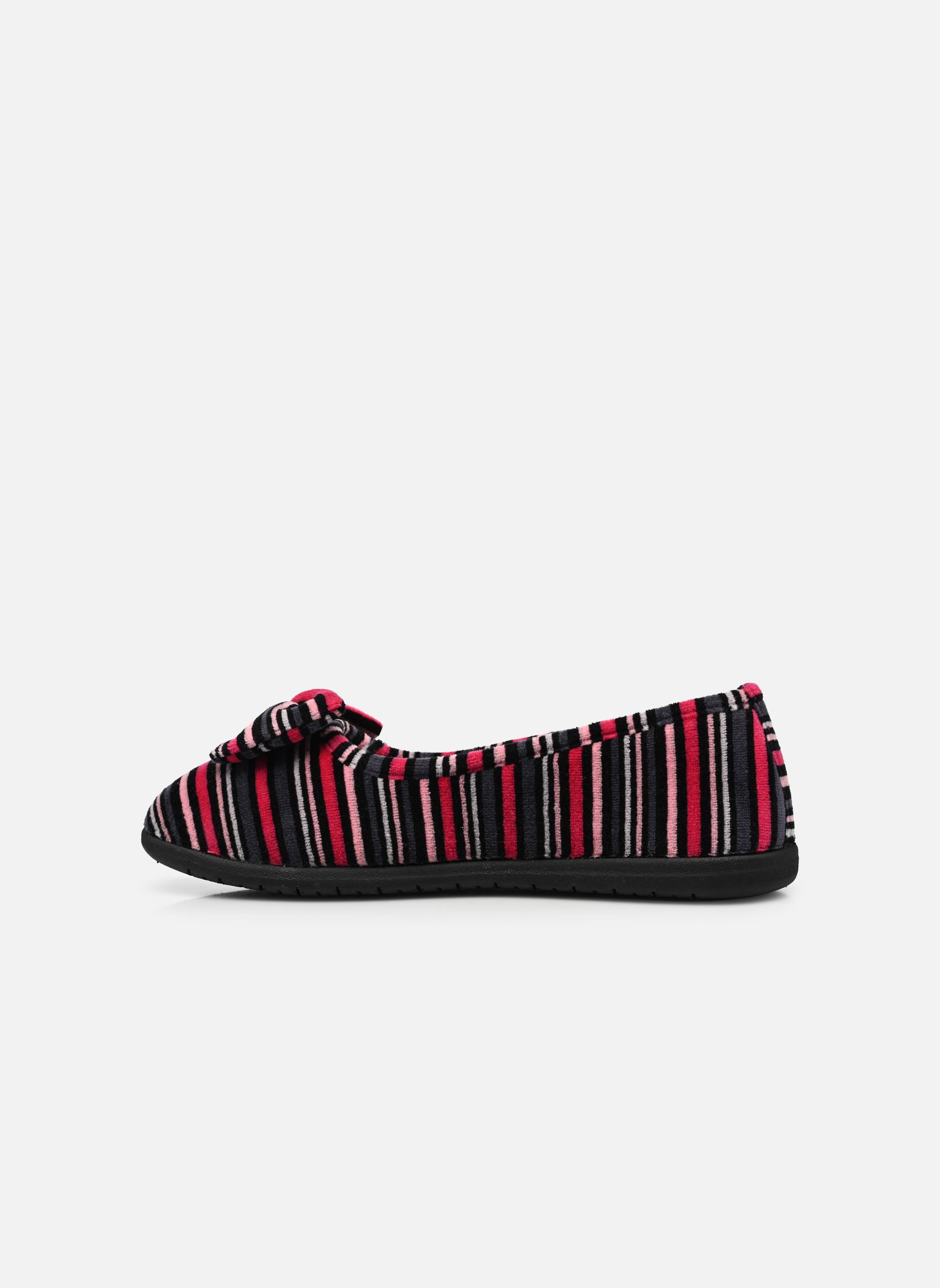 Chaussons Ballerine Ergonomique EveryWear Velours femme multicolore Isotoner Chaussons Ballerine Ergonomique EveryWear Velours femme multicolore Rayures
