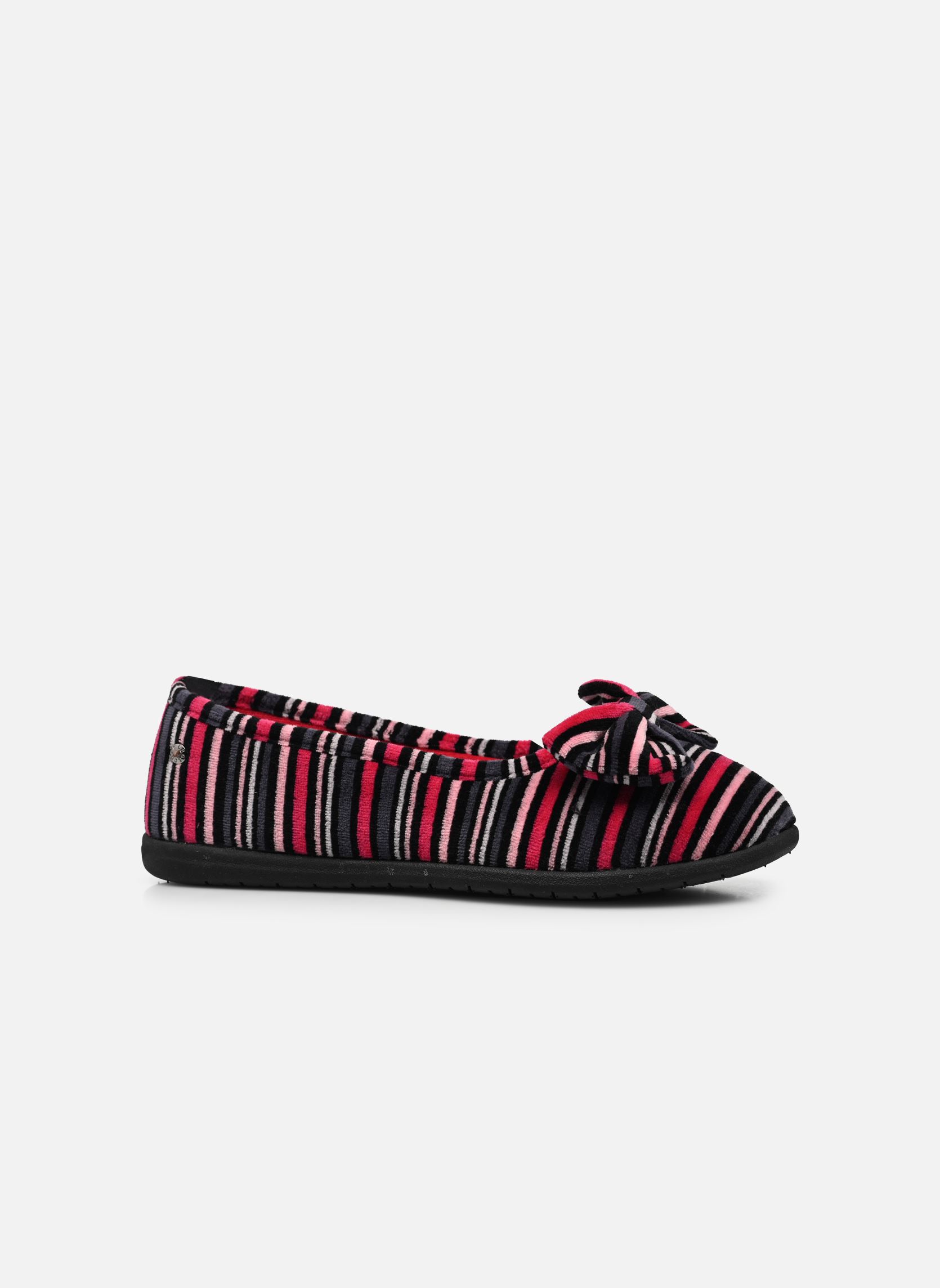 Chaussons Ballerine Ergonomique EveryWear Velours femme multicolore Isotoner Chaussons Ballerine Ergonomique EveryWear Velours femme multicolore Rayures