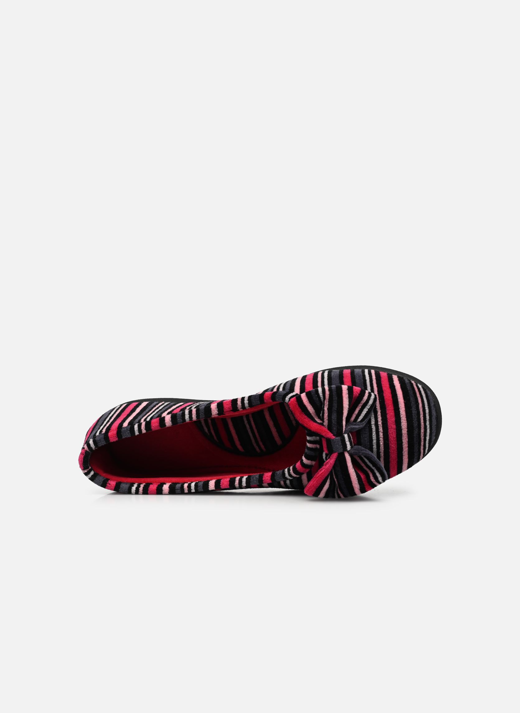 Chaussons Ballerine Ergonomique EveryWear Velours femme multicolore Isotoner Chaussons Ballerine Ergonomique EveryWear Velours femme multicolore Rayures