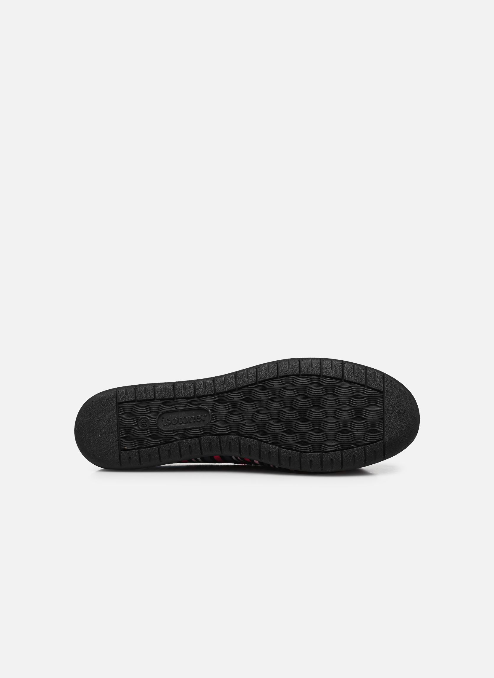 Chaussons Ballerine Ergonomique EveryWear Velours femme multicolore Isotoner Chaussons Ballerine Ergonomique EveryWear Velours femme multicolore Rayures