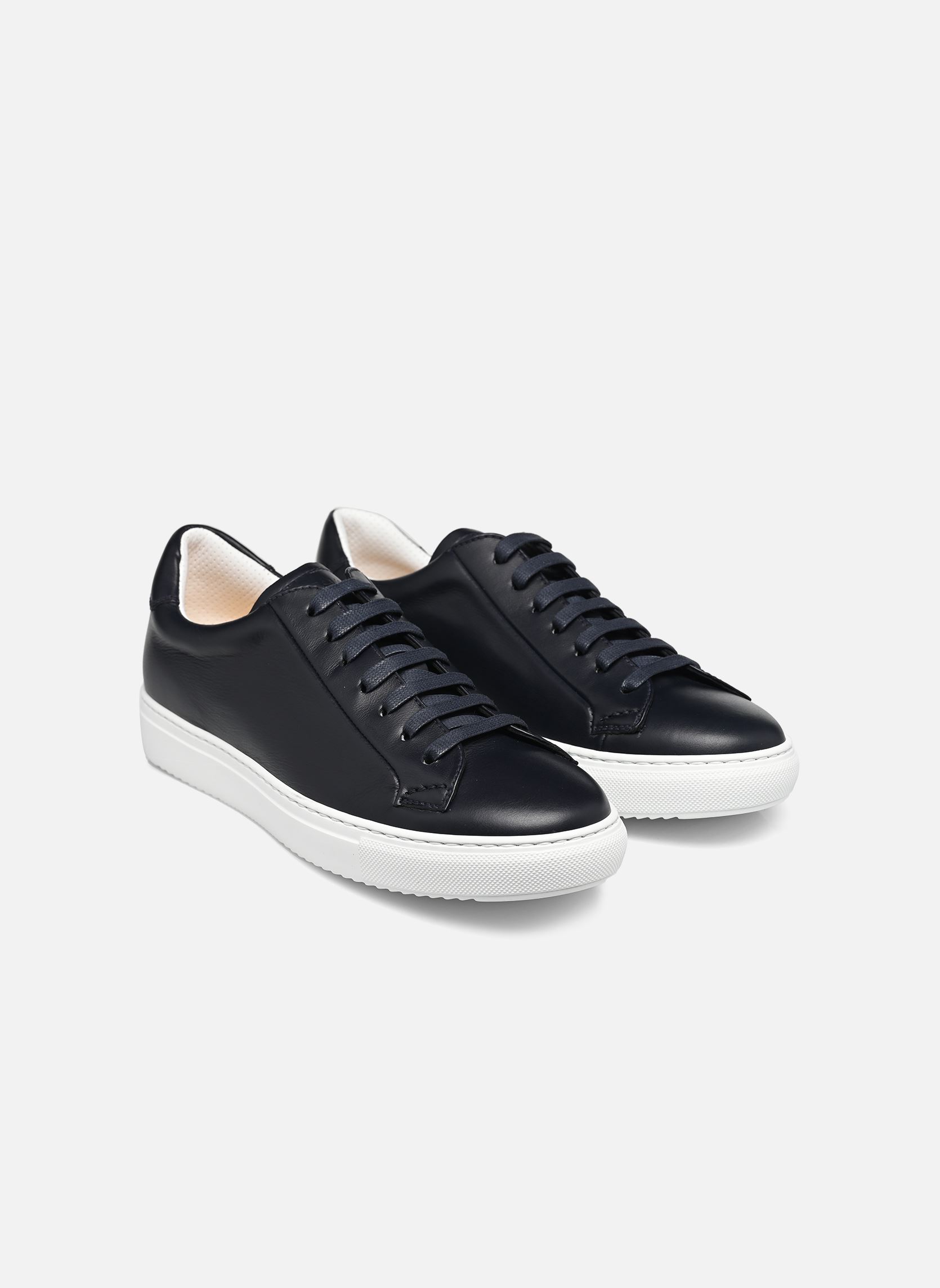 Baskets basses DU1796 homme bleu Doucal's Baskets basses DU1796 homme bleu Notte + FD Bianco