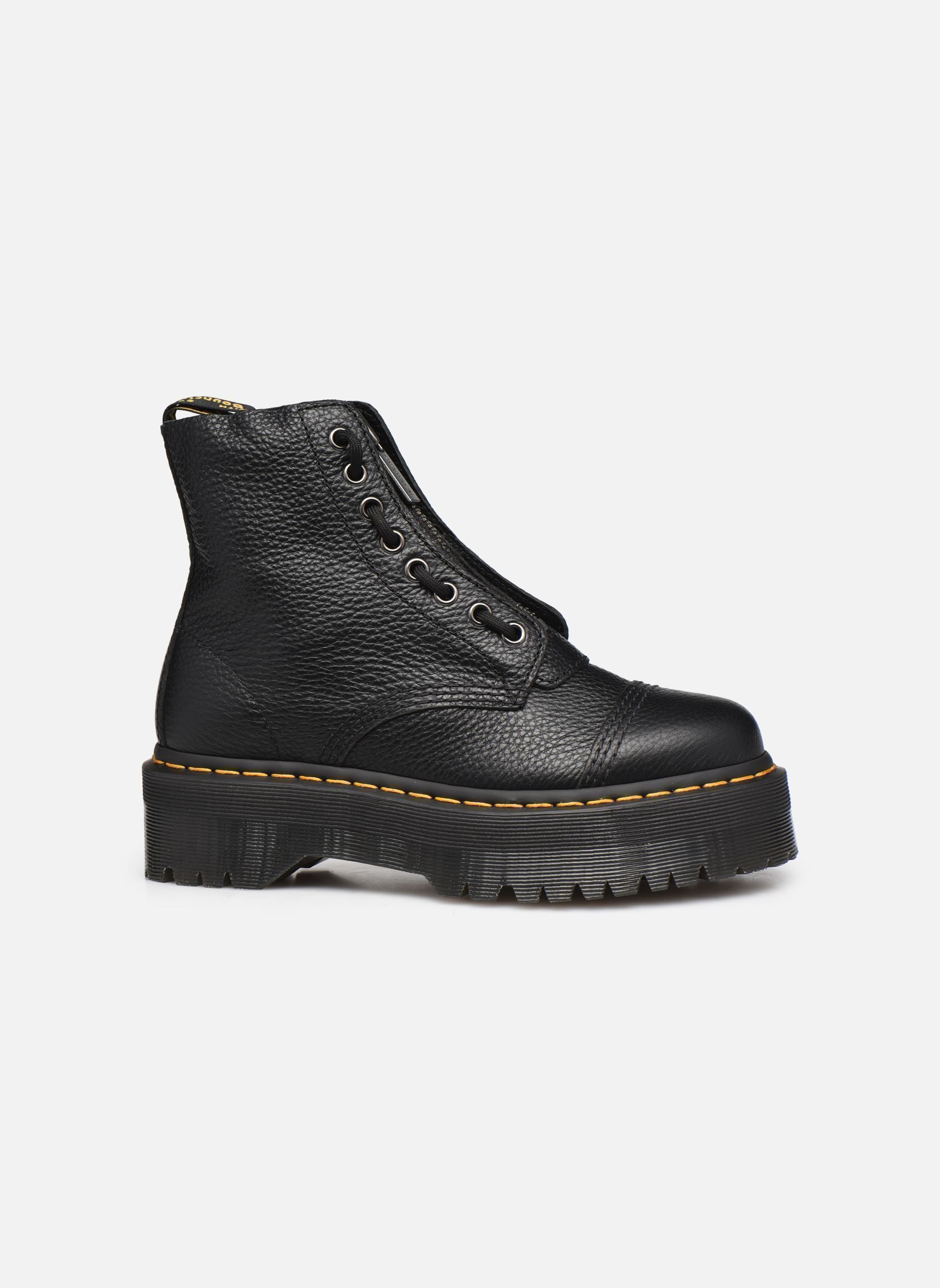 Bottines à lacets Sinclair femme noir Dr. Martens Bottines à lacets Sinclair femme noir BLACK MILLED NAPPA