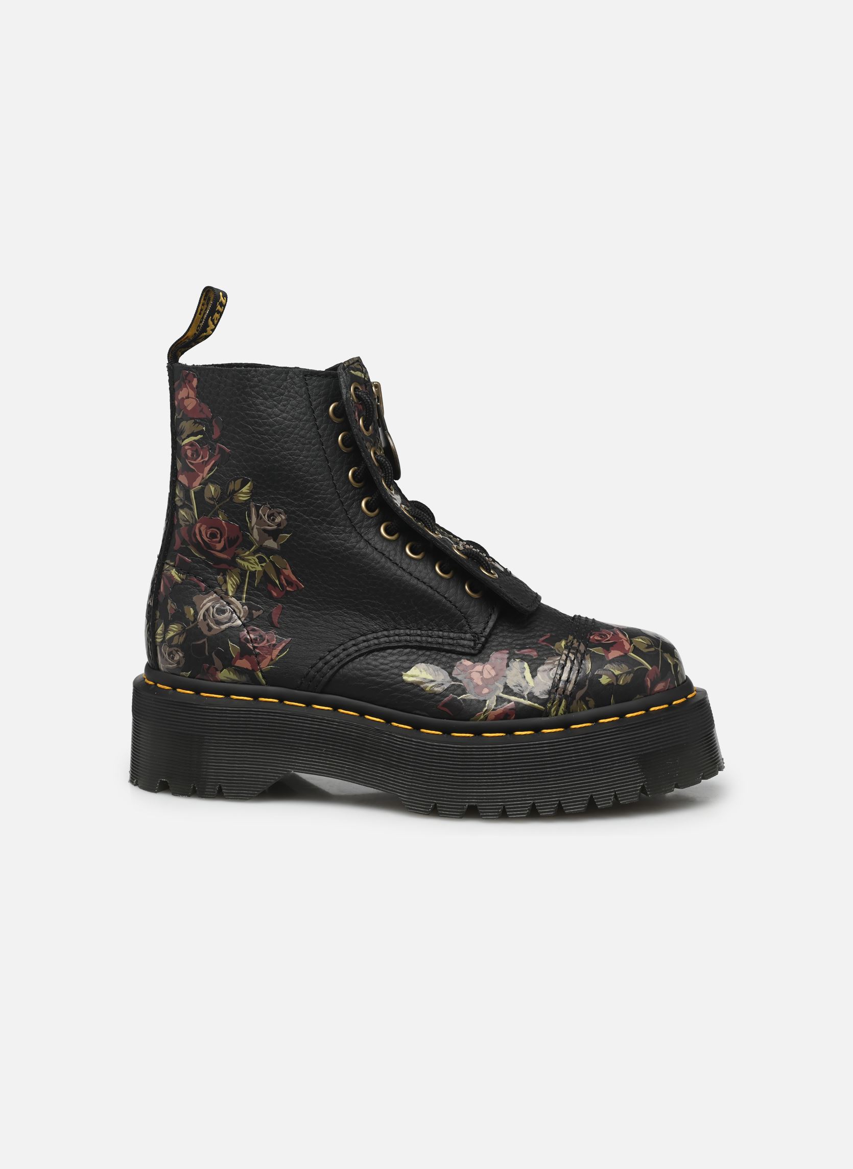Bottines à lacets Sinclair femme noir Dr. Martens Bottines à lacets Sinclair femme noir BLACK DECAYED ROSES CLASSIC TU