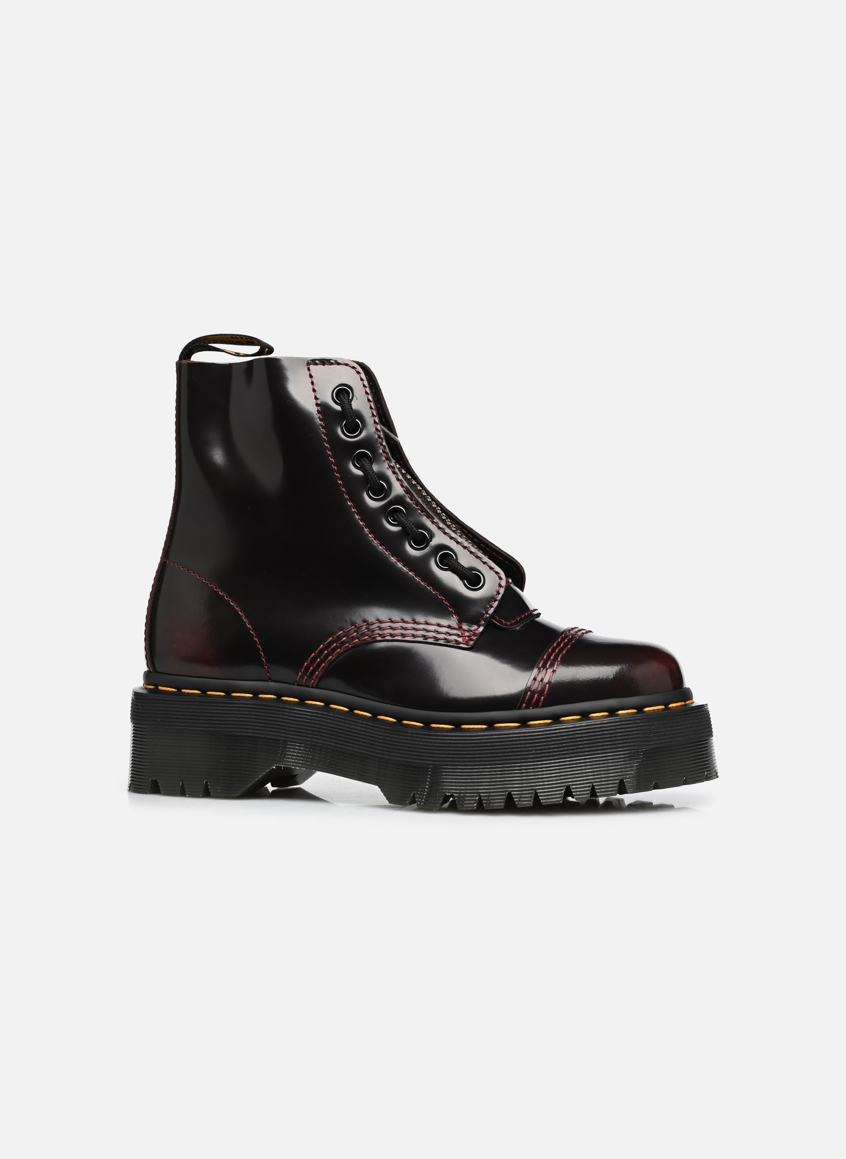 Geschnürte Stiefeletten Sinclair damen bordeaux Dr. Martens Geschnürte Stiefeletten Sinclair damen bordeaux CHERRY RED ARCADIA