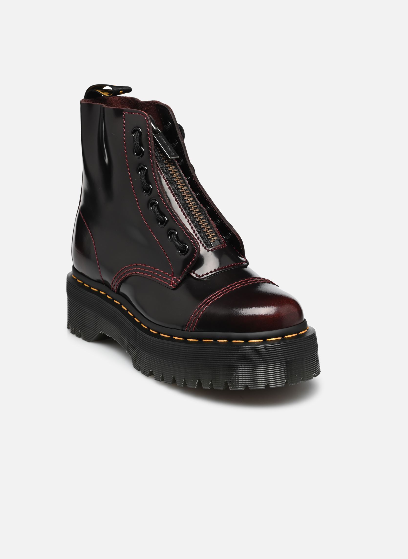 Geschnürte Stiefeletten Sinclair damen bordeaux Dr. Martens Geschnürte Stiefeletten Sinclair damen bordeaux CHERRY RED ARCADIA