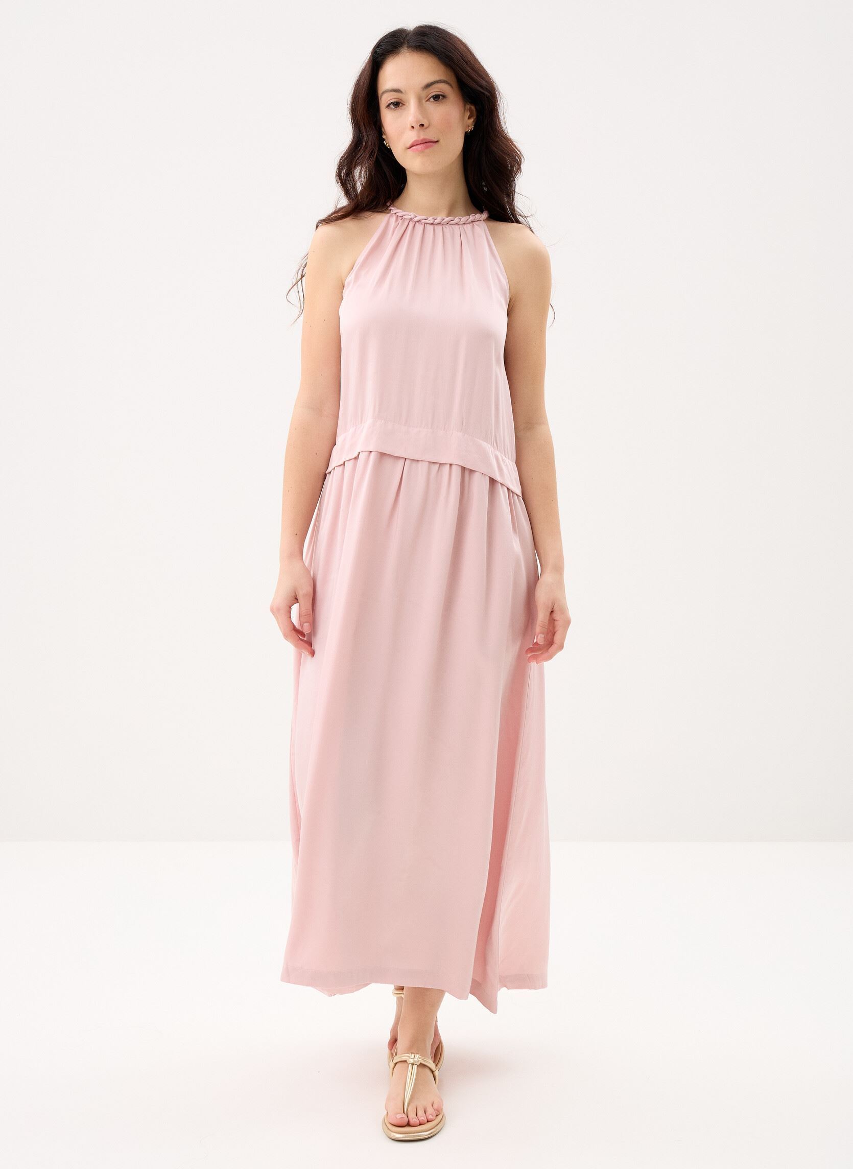 Lange jurken Colombe dames roze Suncoo Lange jurken Colombe dames roze Rose