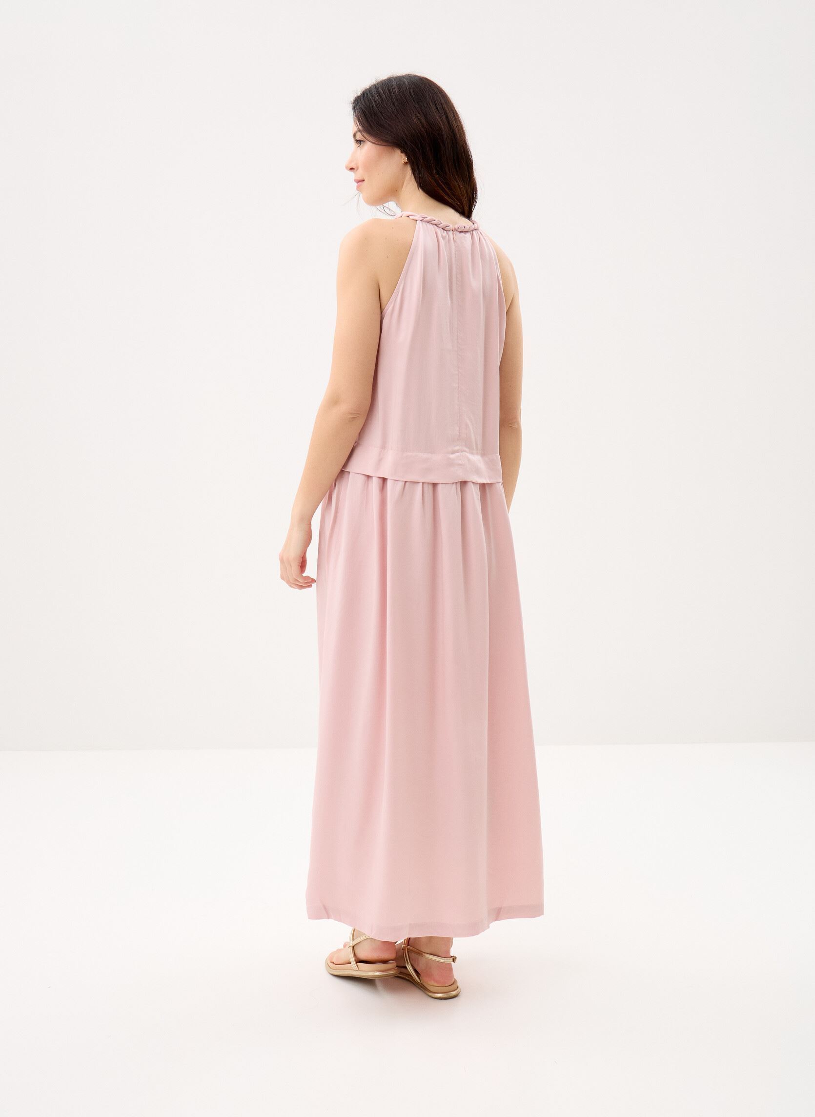 Lange jurken Colombe dames roze Suncoo Lange jurken Colombe dames roze Rose