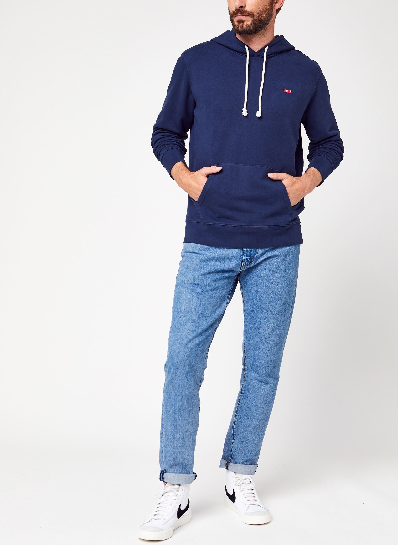 Sweats à capuche THE ORIGINAL HM HOODIE homme bleu Levi's Sweats à capuche THE ORIGINAL HM HOODIE homme bleu Dress Blues