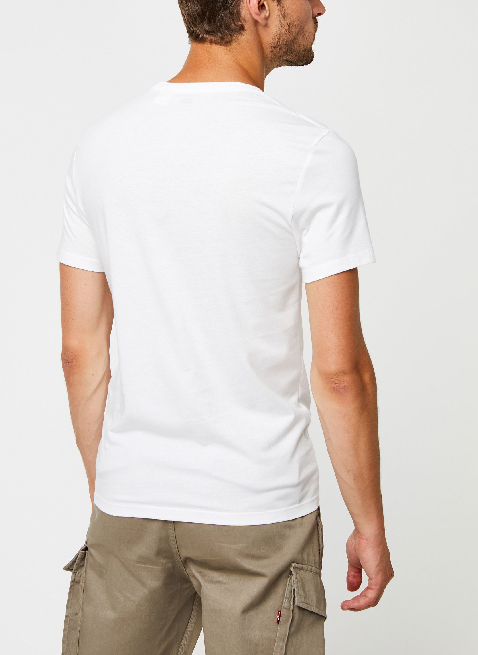 Tee-shirts SLIM 2PK CREWNECK 1 homme blanc Levi's Tee-shirts SLIM 2PK CREWNECK 1 homme blanc Two-Pack Tee White +