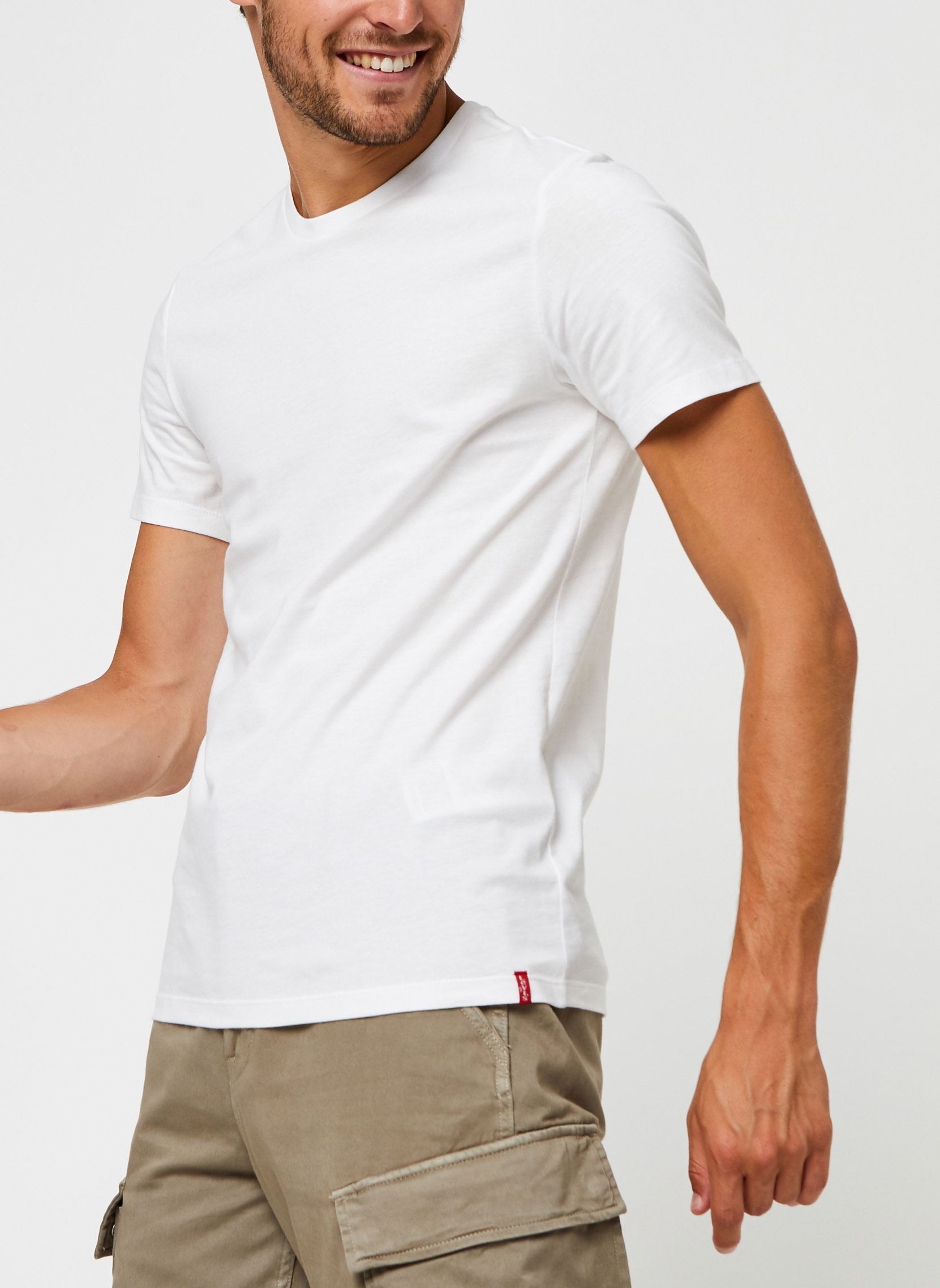 T shirt Levis SLIM 2PK CREWNECK 1 EU - vue 3