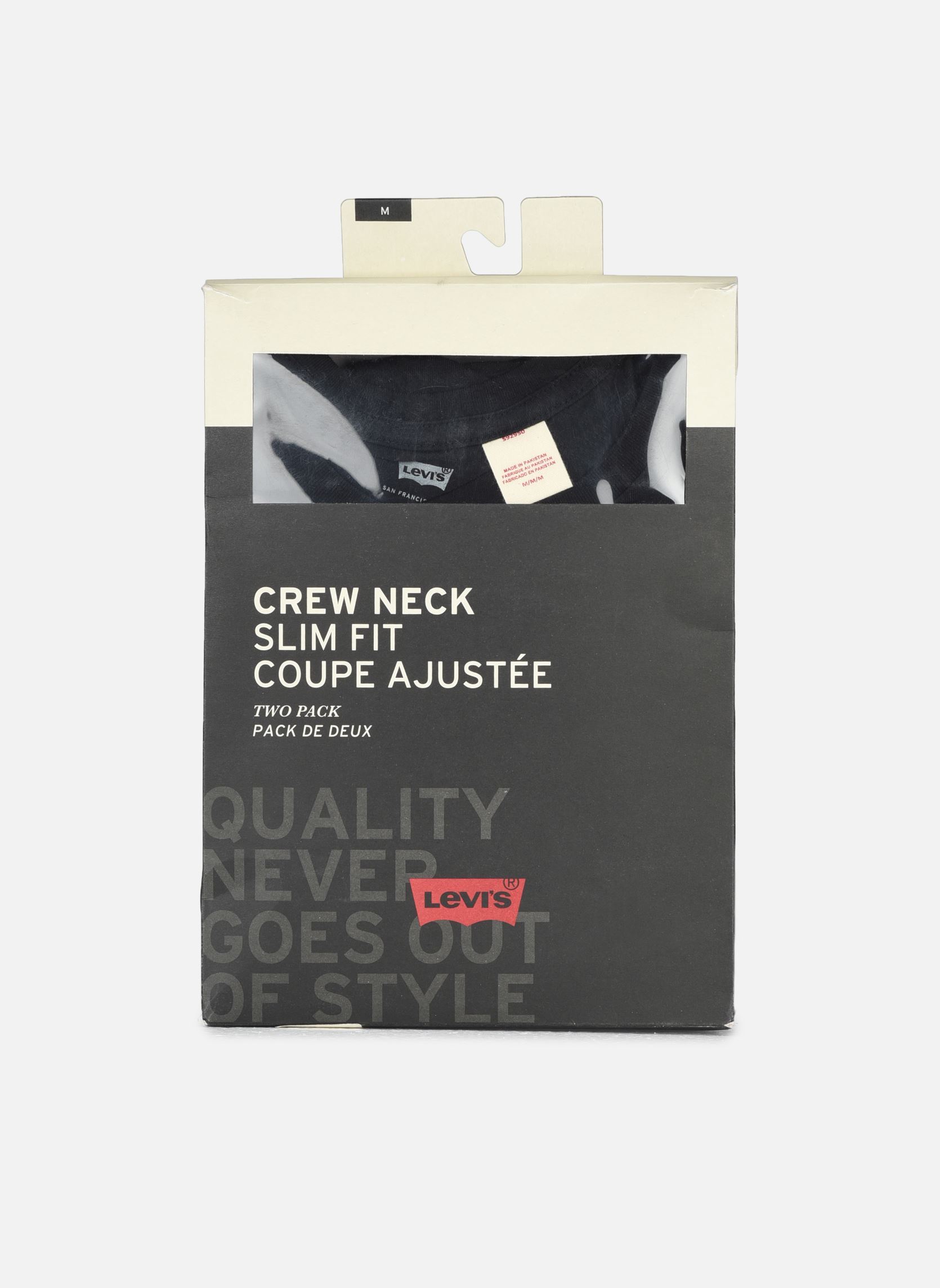 T-Shirts SLIM 2PK CREWNECK 1 herren schwarz Levi's T-Shirts SLIM 2PK CREWNECK 1 herren schwarz Two-Pack Tee Black +