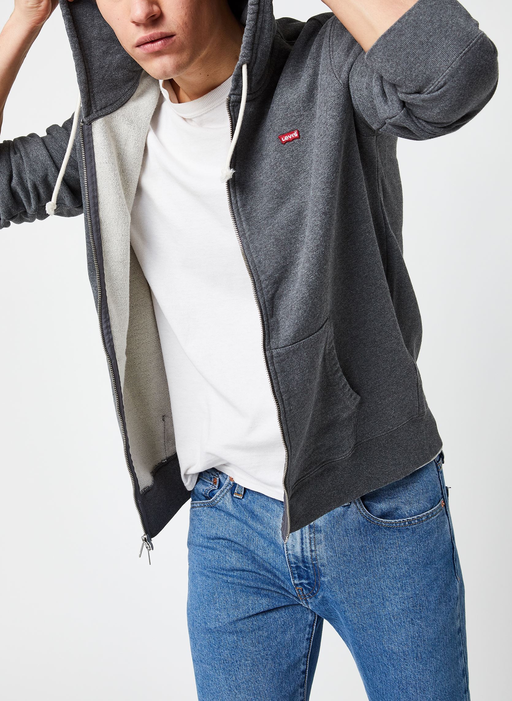 Sweat shirt Levis NEW ORIGINAL ZIP UP EU - vue 2