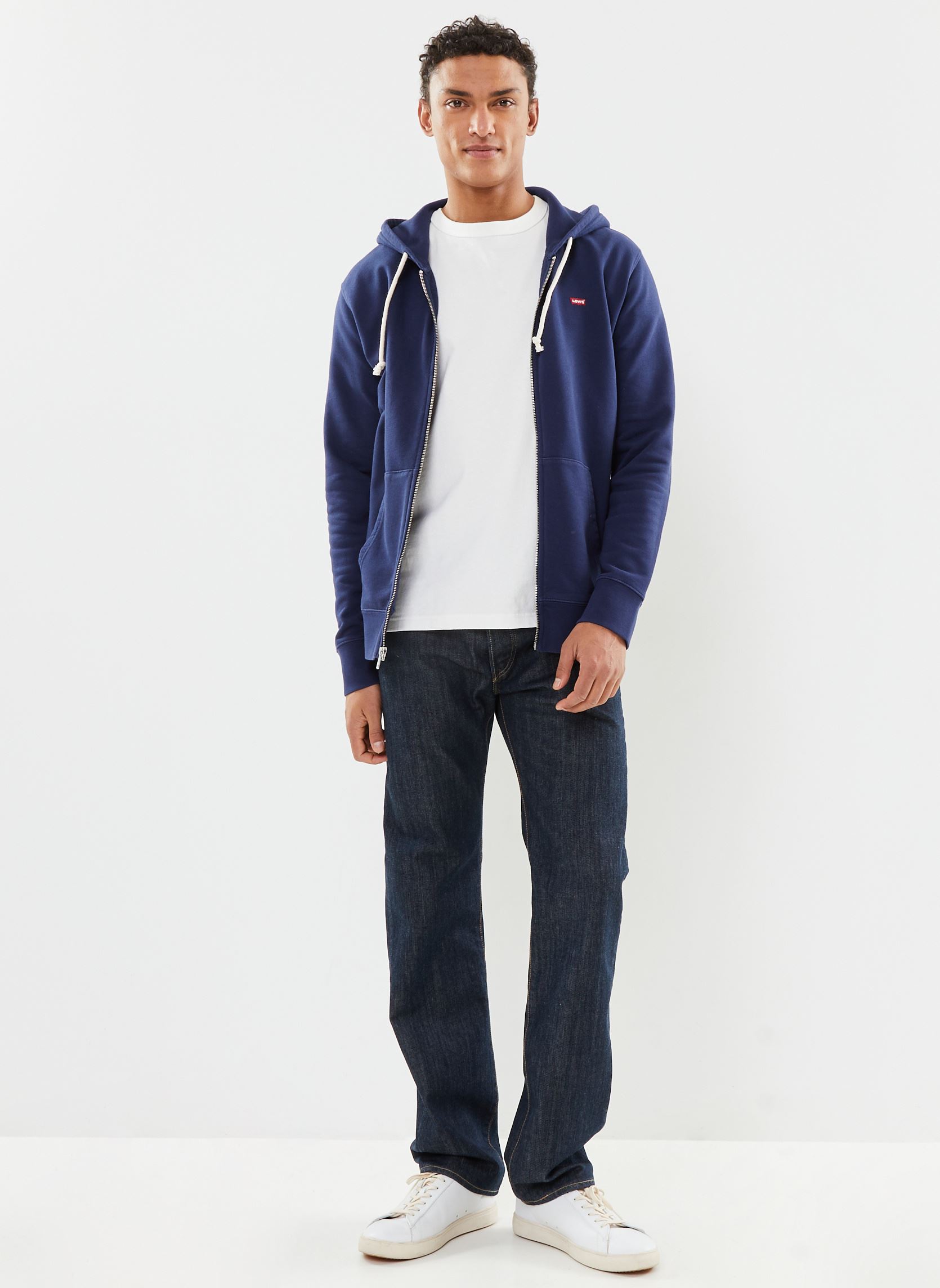 Sweats zippés THE ORIGINAL HM ZIP UP homme bleu Levi's Sweats zippés THE ORIGINAL HM ZIP UP homme bleu Naval Academy