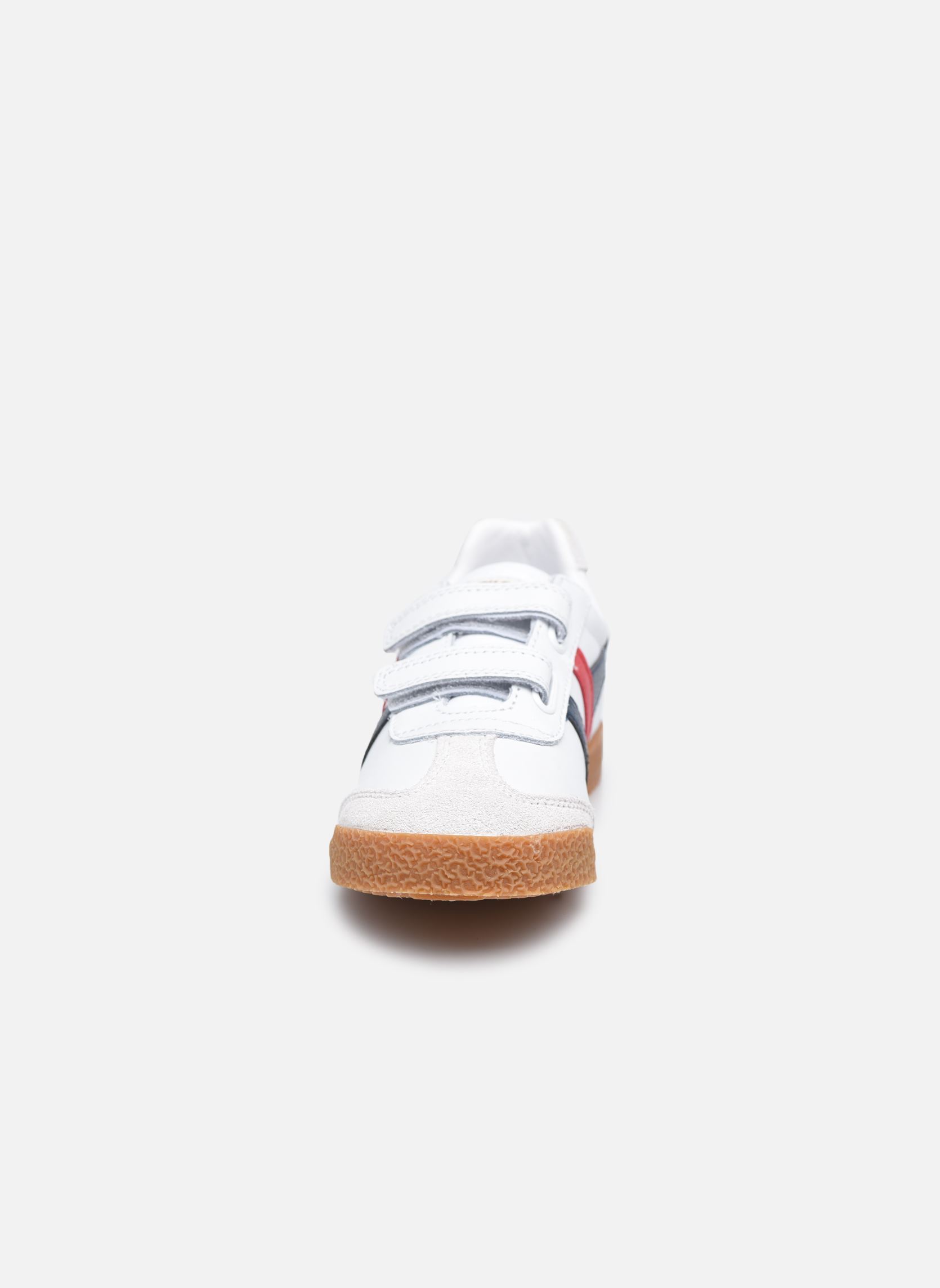 Baskets basses Harrier Leather Velcro blanc Gola Baskets basses Harrier Leather Velcro blanc WhiteNavyRed