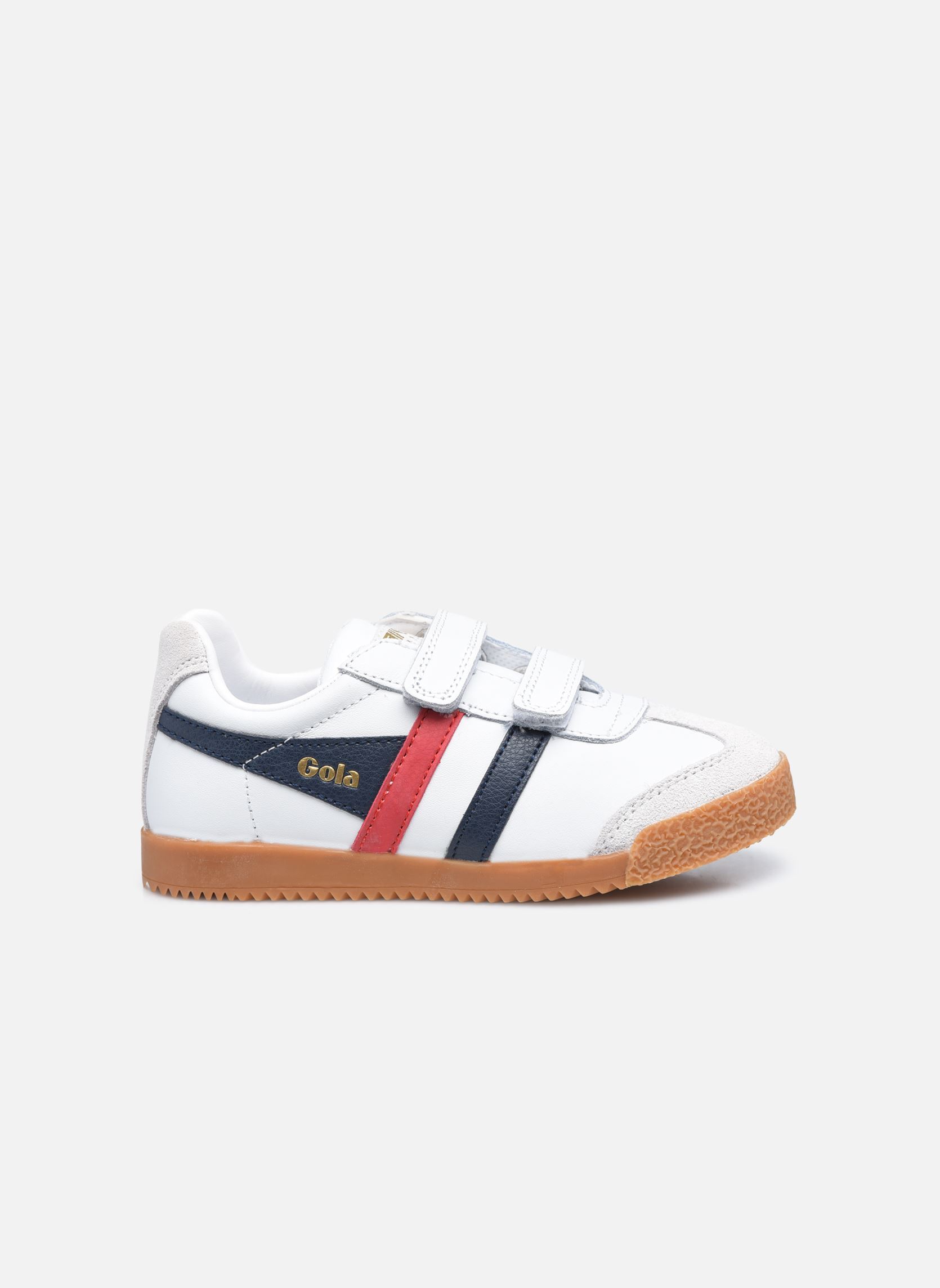 Baskets basses Harrier Leather Velcro blanc Gola Baskets basses Harrier Leather Velcro blanc WhiteNavyRed