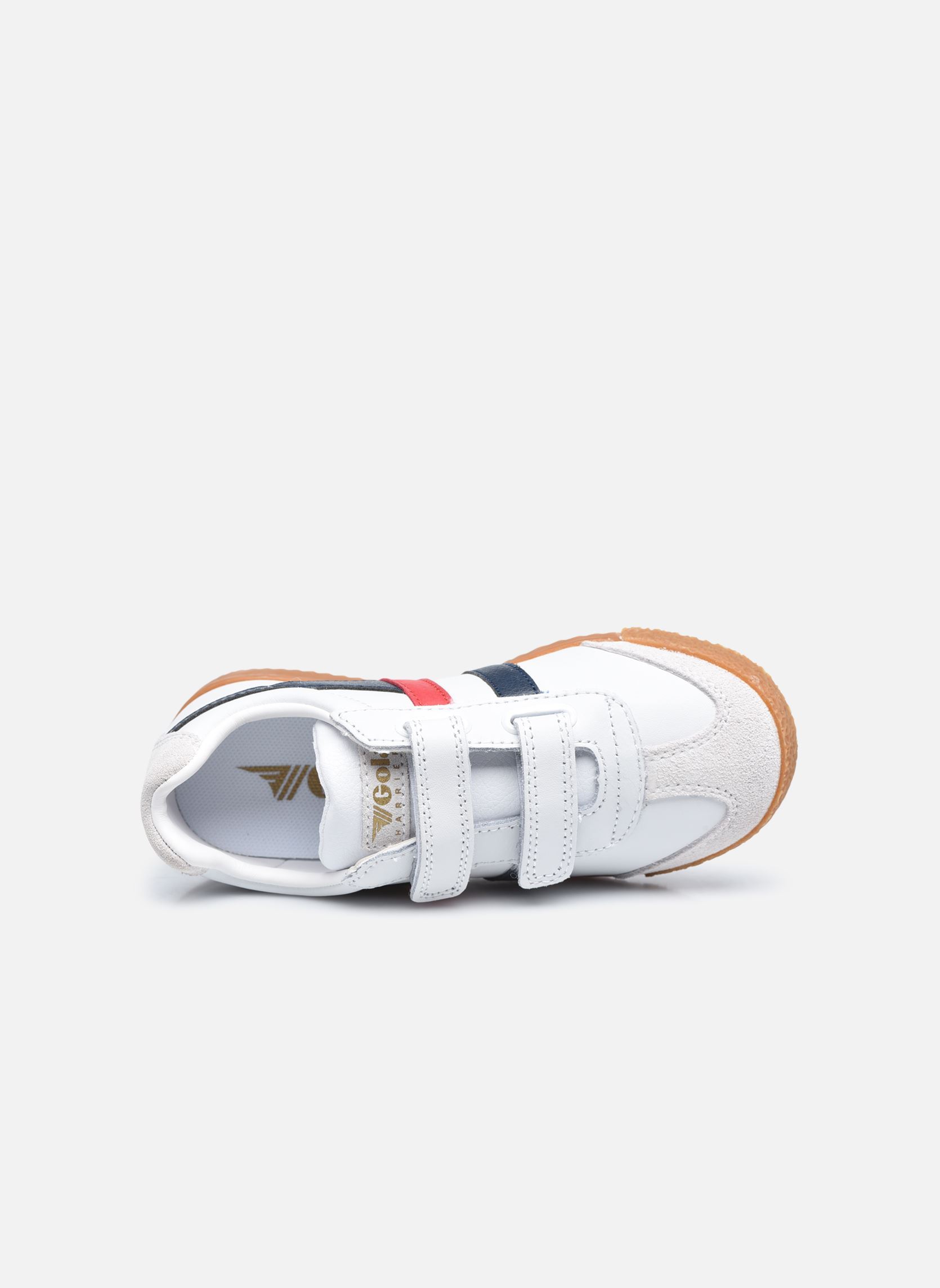 Baskets basses Harrier Leather Velcro blanc Gola Baskets basses Harrier Leather Velcro blanc WhiteNavyRed