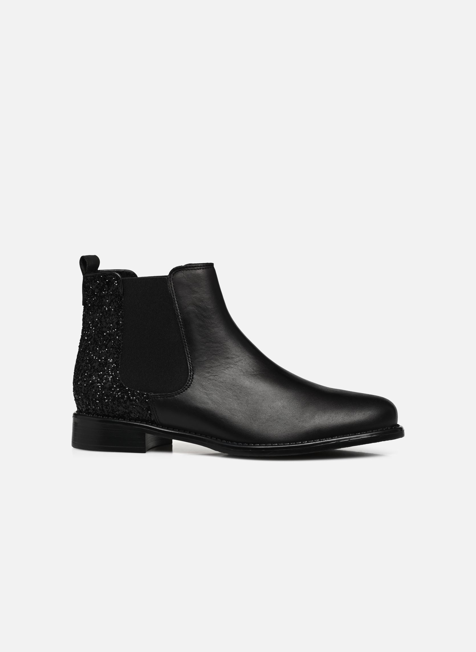 Niedrige Ankle Boots Cedra damen schwarz Georgia Rose Niedrige Ankle Boots Cedra damen schwarz Noir glitter