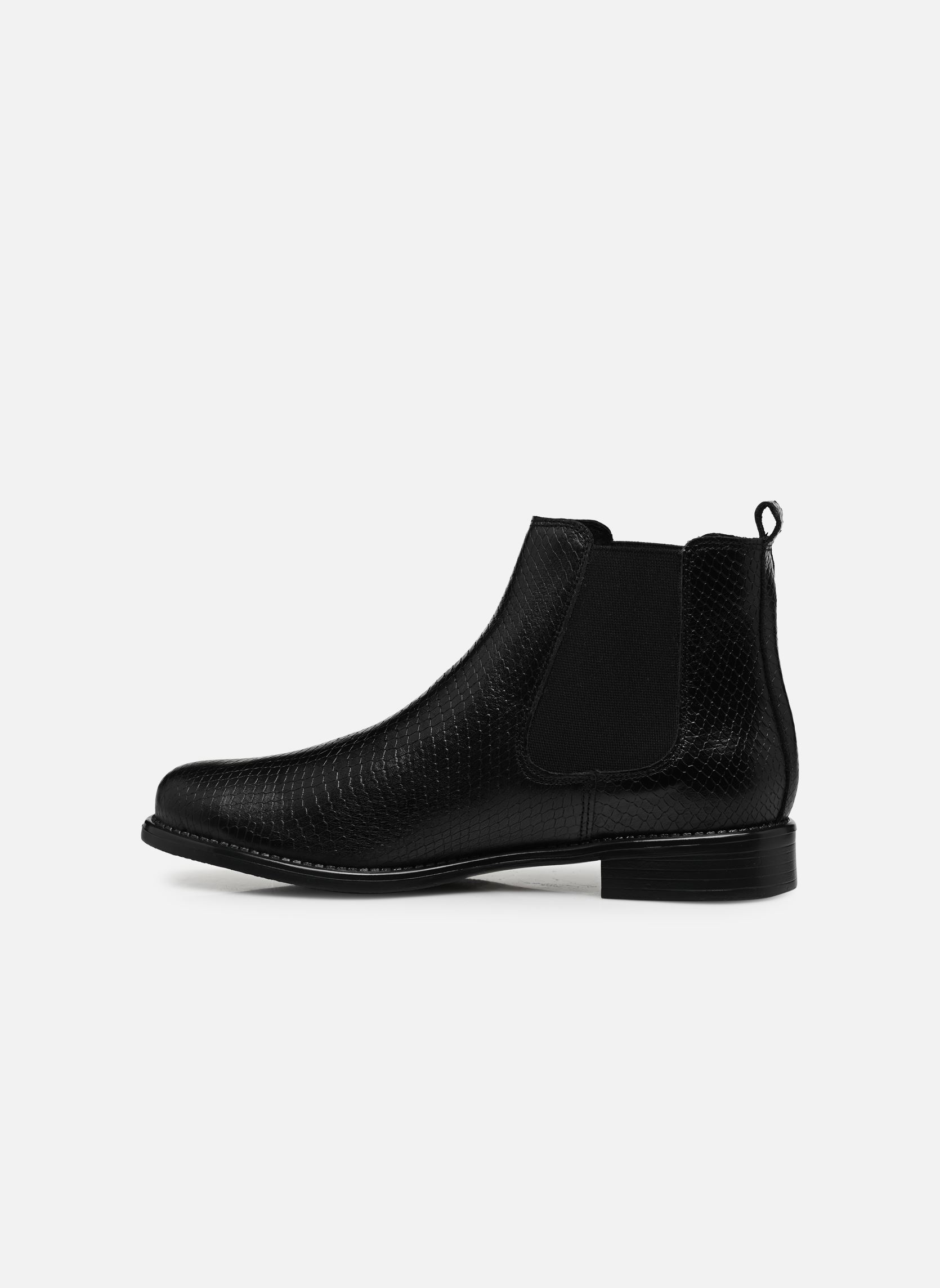 Niedrige Ankle Boots Cedra damen schwarz Georgia Rose Niedrige Ankle Boots Cedra damen schwarz Noir croco