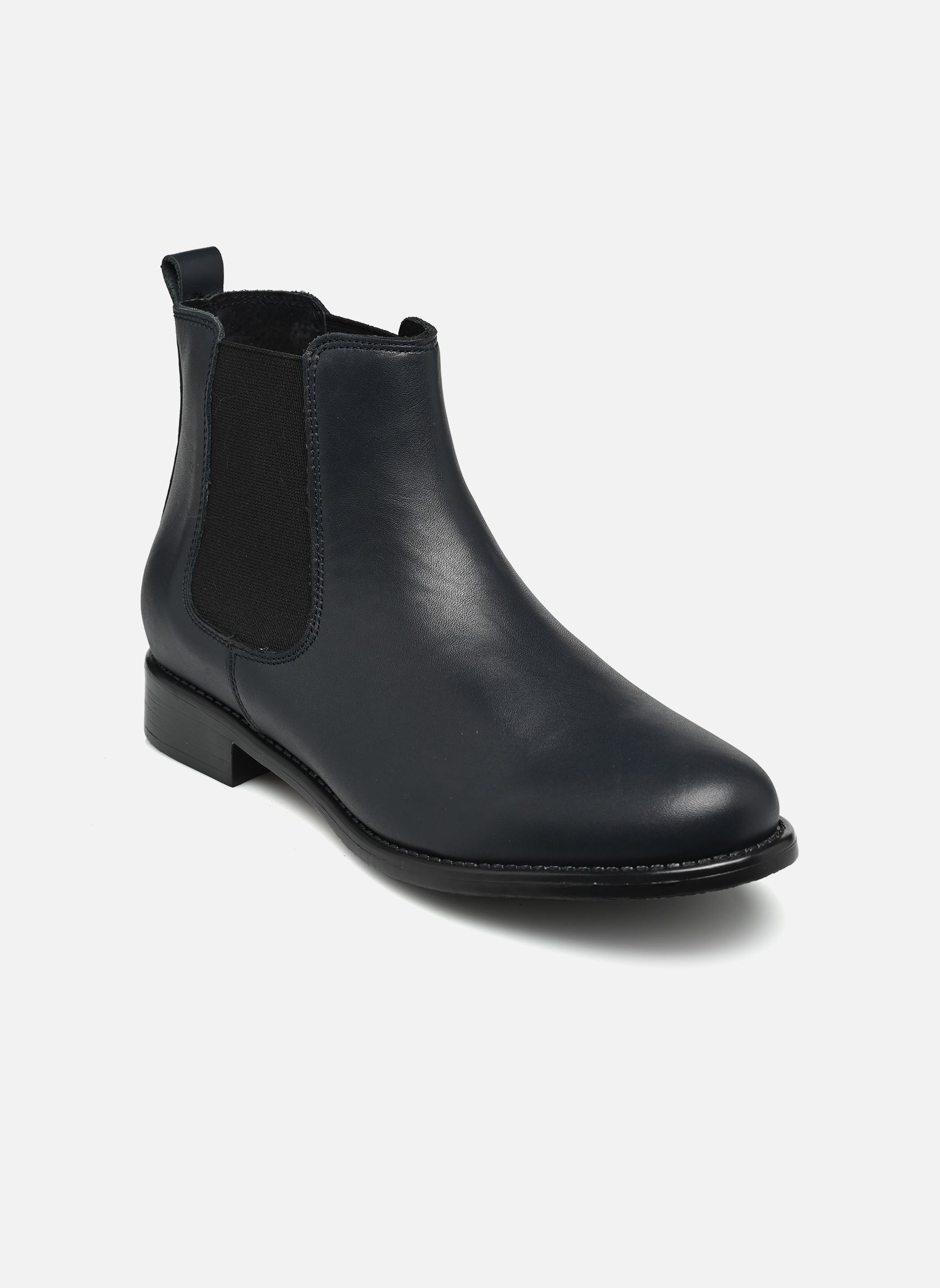 Niedrige Ankle Boots Cedra damen blau Georgia Rose Niedrige Ankle Boots Cedra damen blau Cuir Lisse Marine