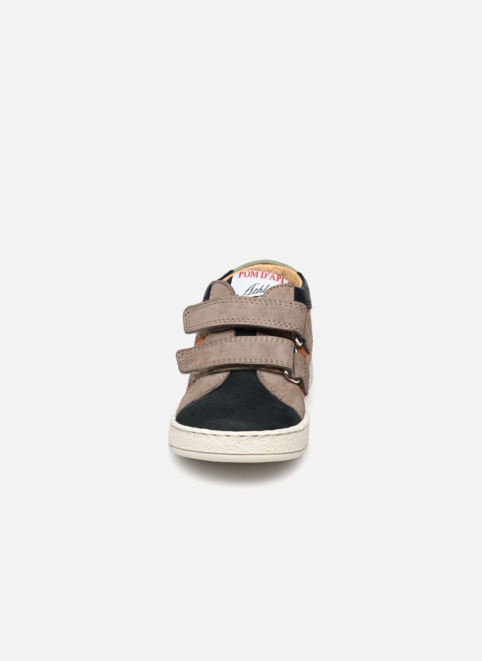 Knöchelhohe Sneaker Mousse Dop jungen mehrfarbig Pom d Api Knöchelhohe Sneaker Mousse Dop jungen mehrfarbig NUTS - MARINE - GRIS
