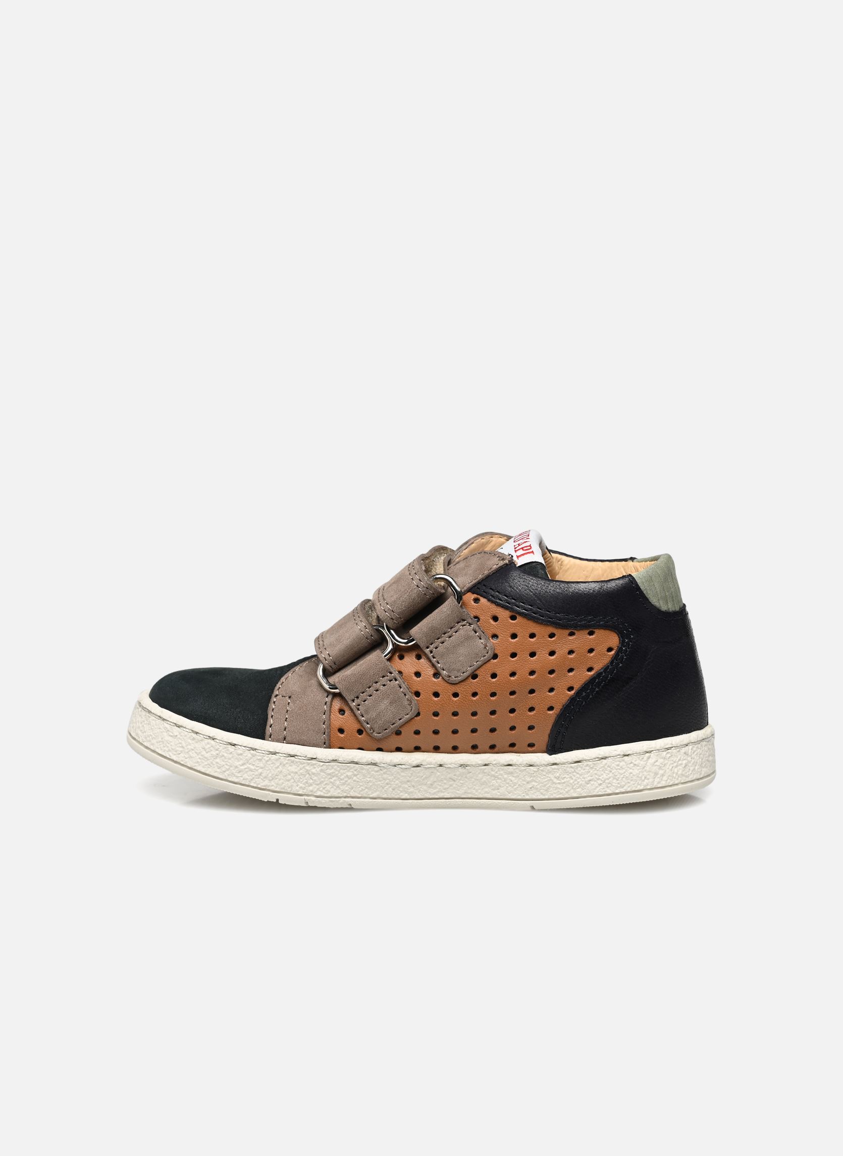 Knöchelhohe Sneaker Mousse Dop jungen mehrfarbig Pom d Api Knöchelhohe Sneaker Mousse Dop jungen mehrfarbig NUTS - MARINE - GRIS