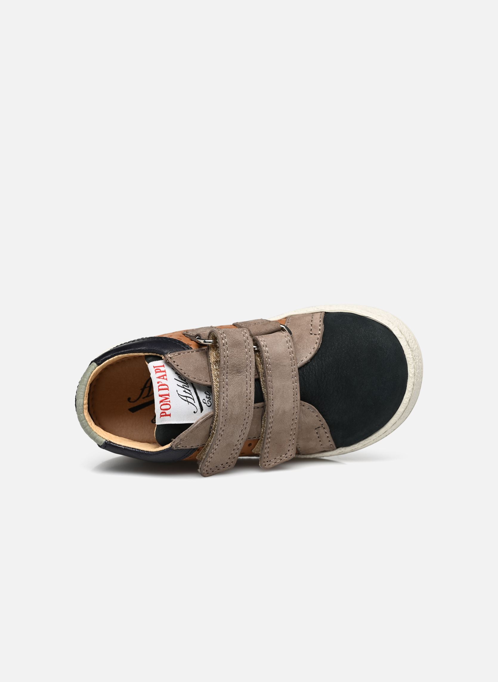 Knöchelhohe Sneaker Mousse Dop jungen mehrfarbig Pom d Api Knöchelhohe Sneaker Mousse Dop jungen mehrfarbig NUTS - MARINE - GRIS