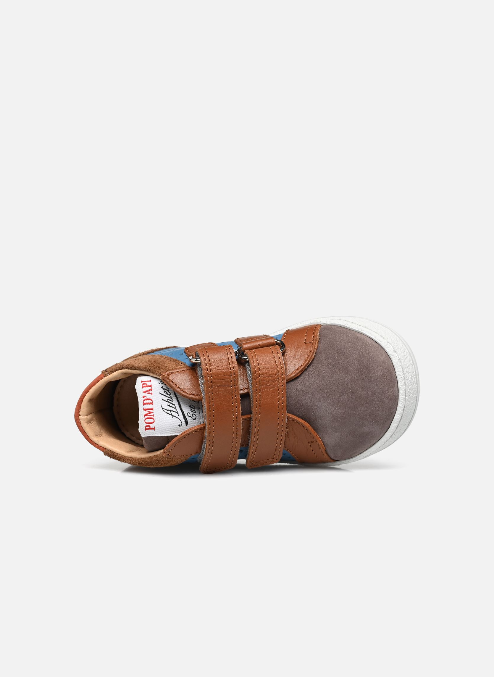 Sneakers alte Mousse Dop bambino multicolore Pom d Api Sneakers alte Mousse Dop bambino multicolore BLEU - DK CAMEL - WO