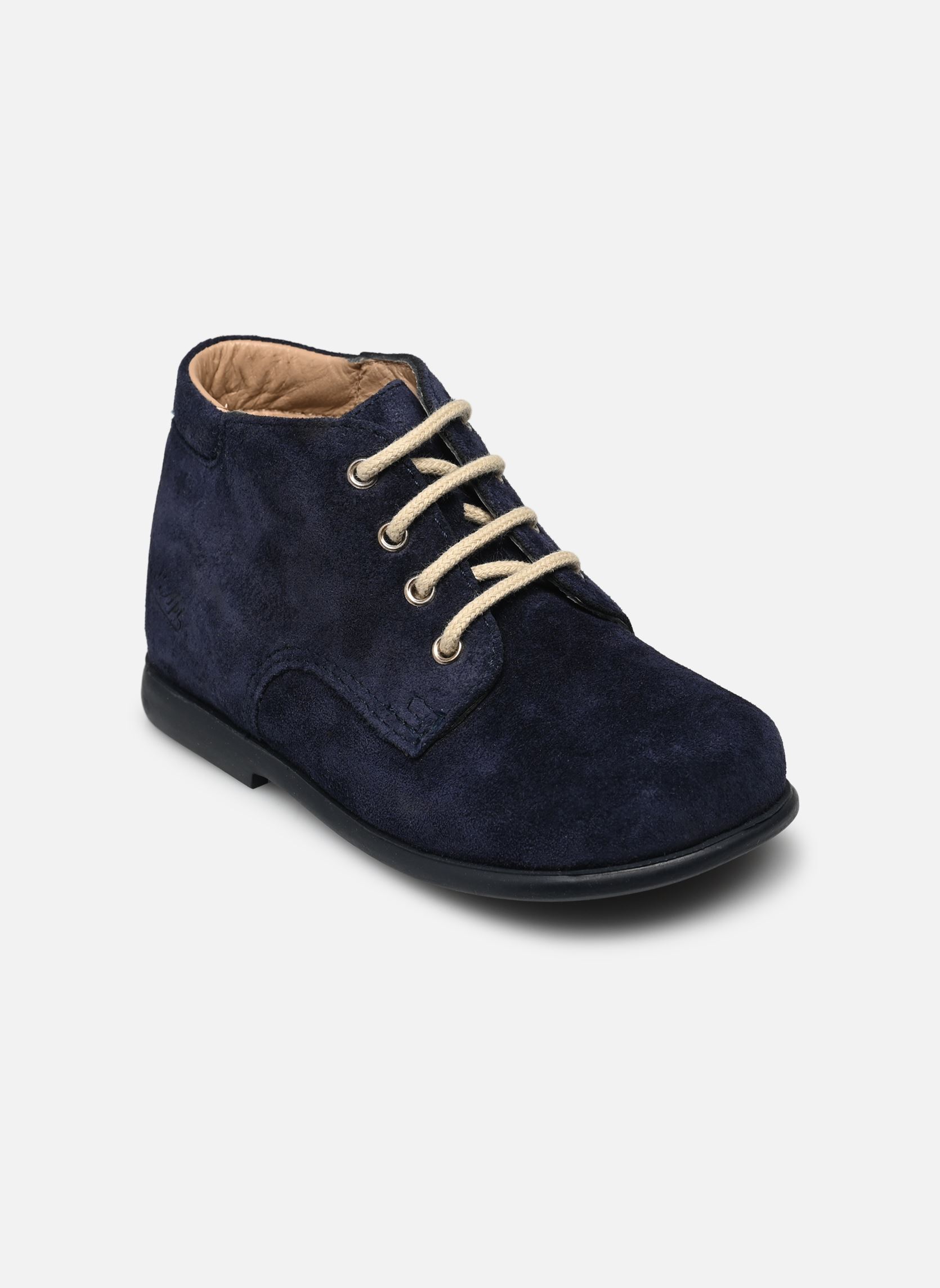 Babyschoenen Nioupi Derby meisjes blauw Pom d Api Babyschoenen Nioupi Derby meisjes blauw MARINE 2