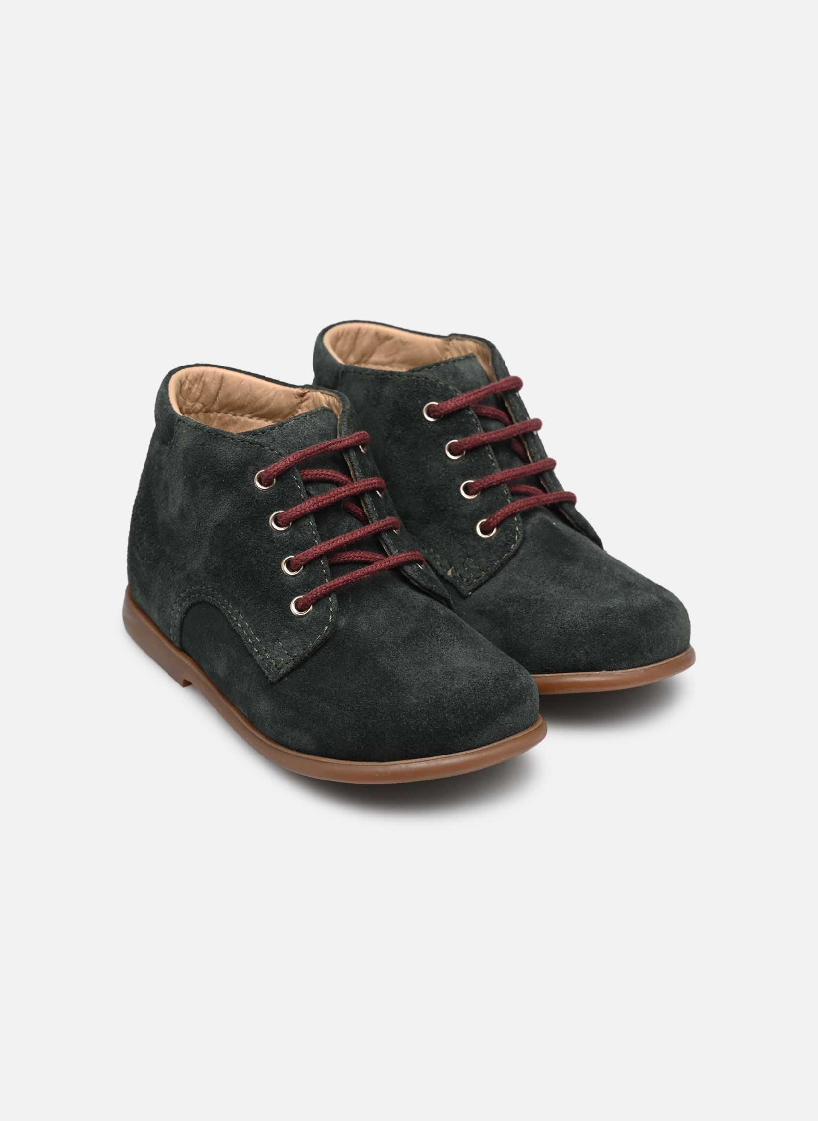 Chaussures premiers pas Nioupi Derby fille vert Pom d Api Chaussures premiers pas Nioupi Derby fille vert PIN