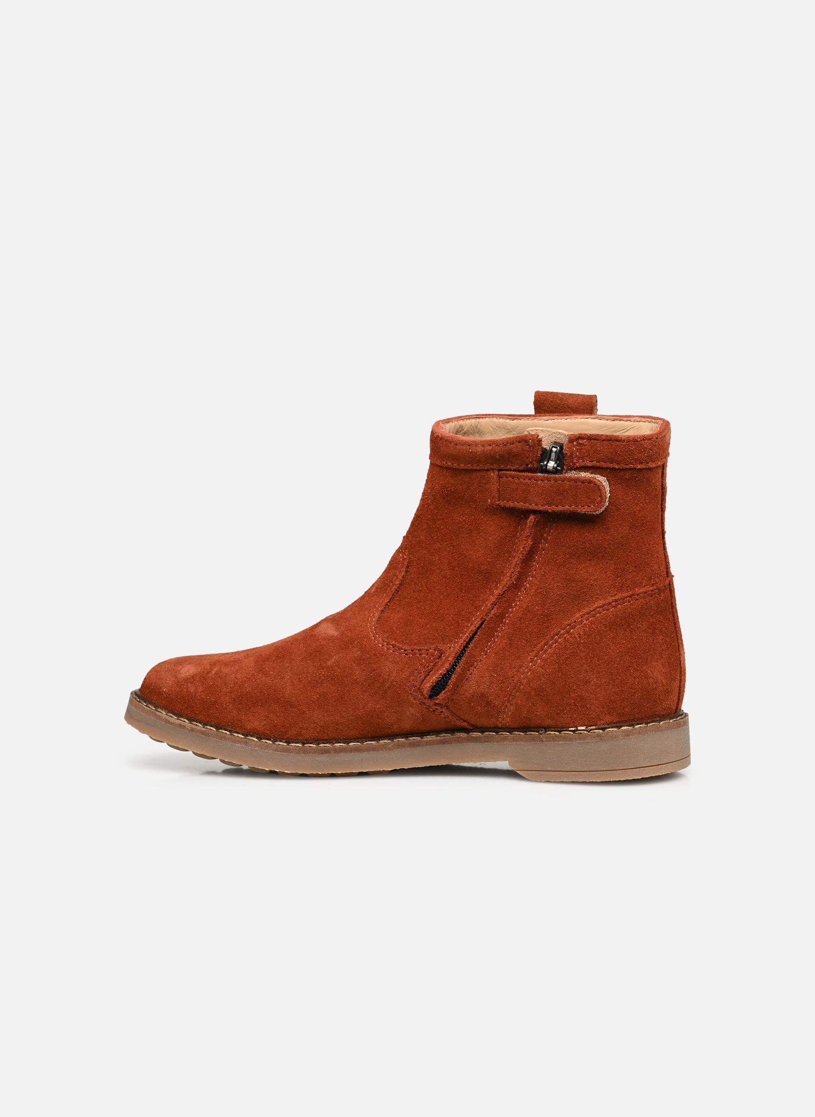 Bottines Trip Arty fille bordeaux Pom d Api Bottines Trip Arty fille bordeaux BRIQUE - SUN - PETRO