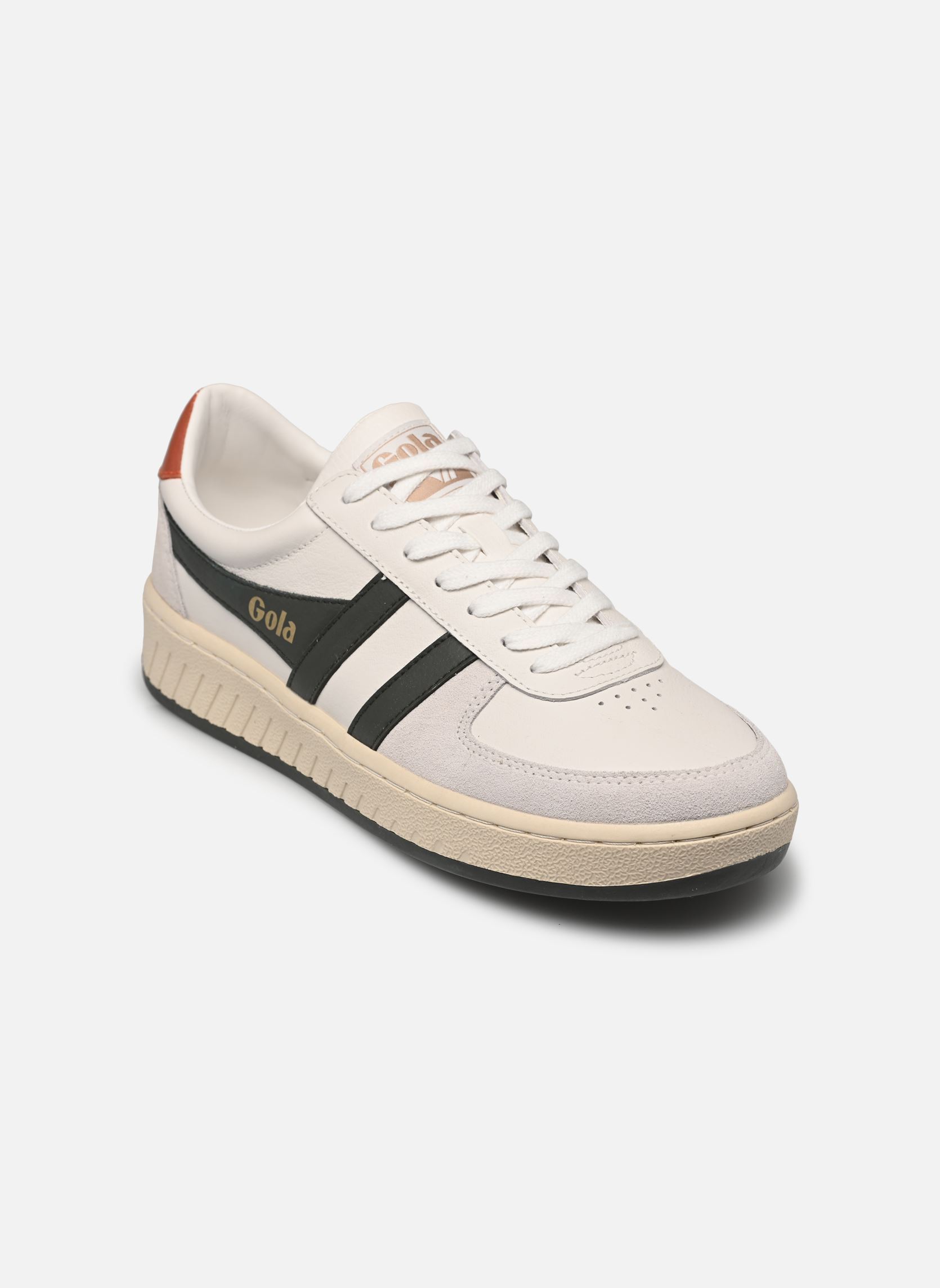 Niedrige Sneaker Grandslam Classic herren weiß Gola Niedrige Sneaker Grandslam Classic herren weiß White/Dark Khaki/Moody Orange