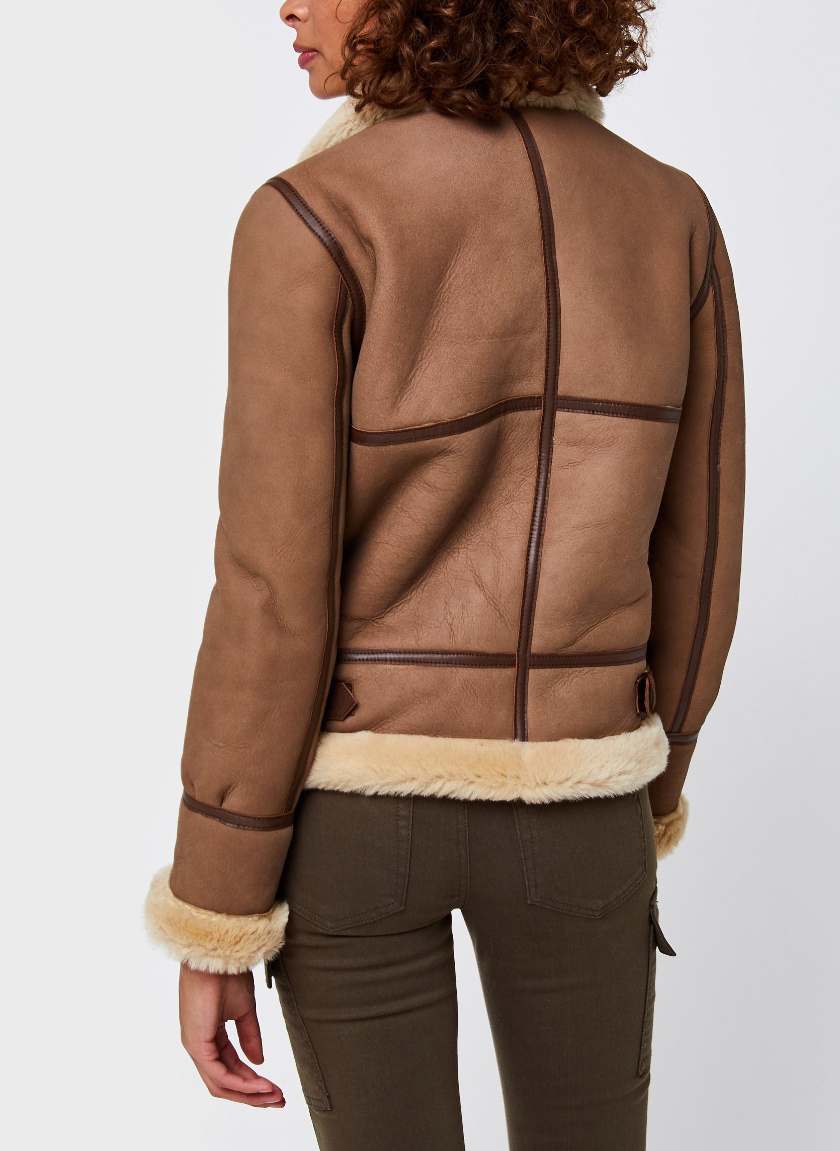 Vestes LCW 1255 A femme marron Schott Vestes LCW 1255 A femme marron CAMEL