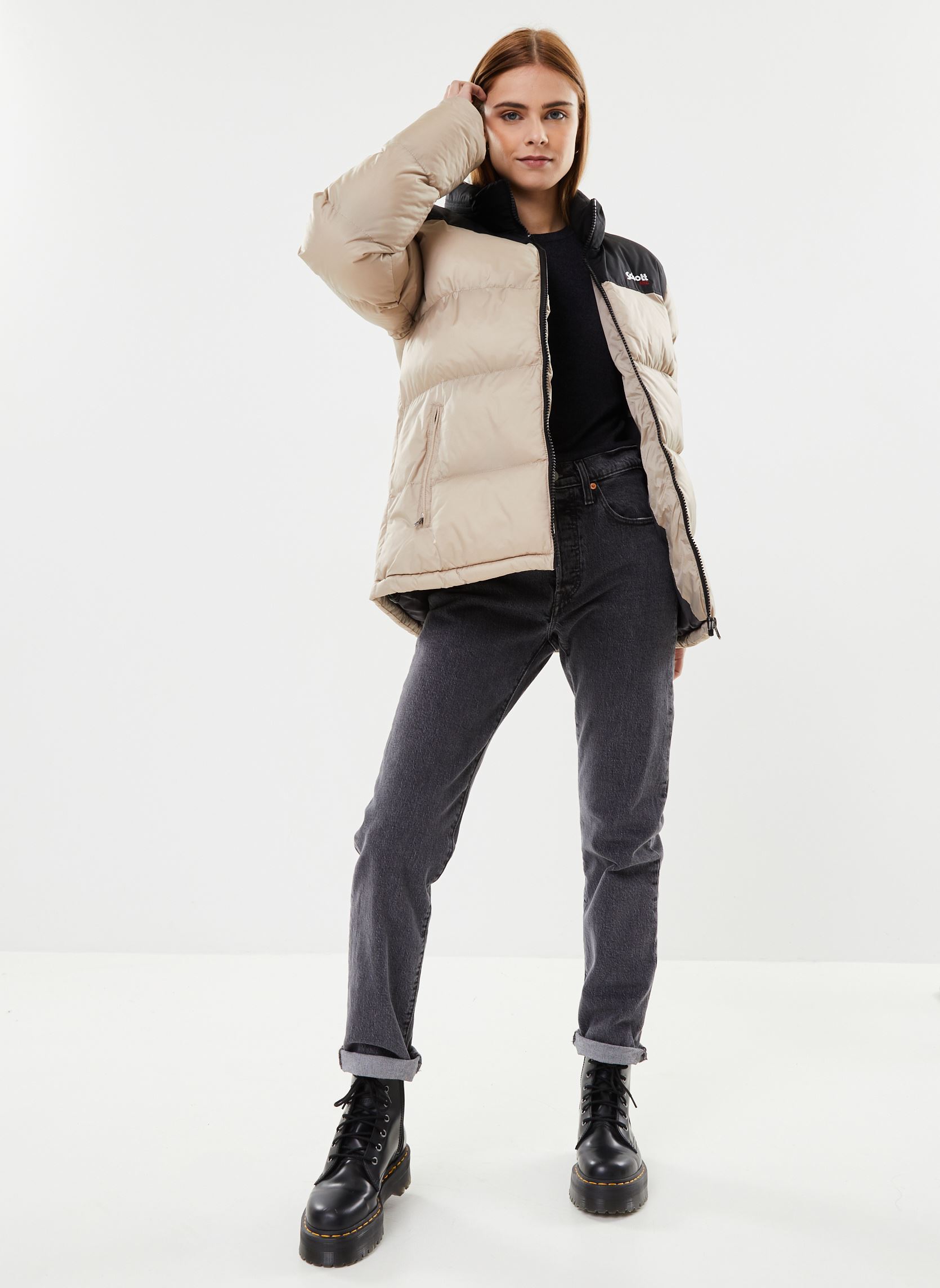 Daunenjacken Utah Doudoune W damen beige Schott Daunenjacken Utah Doudoune W damen beige BEIGE