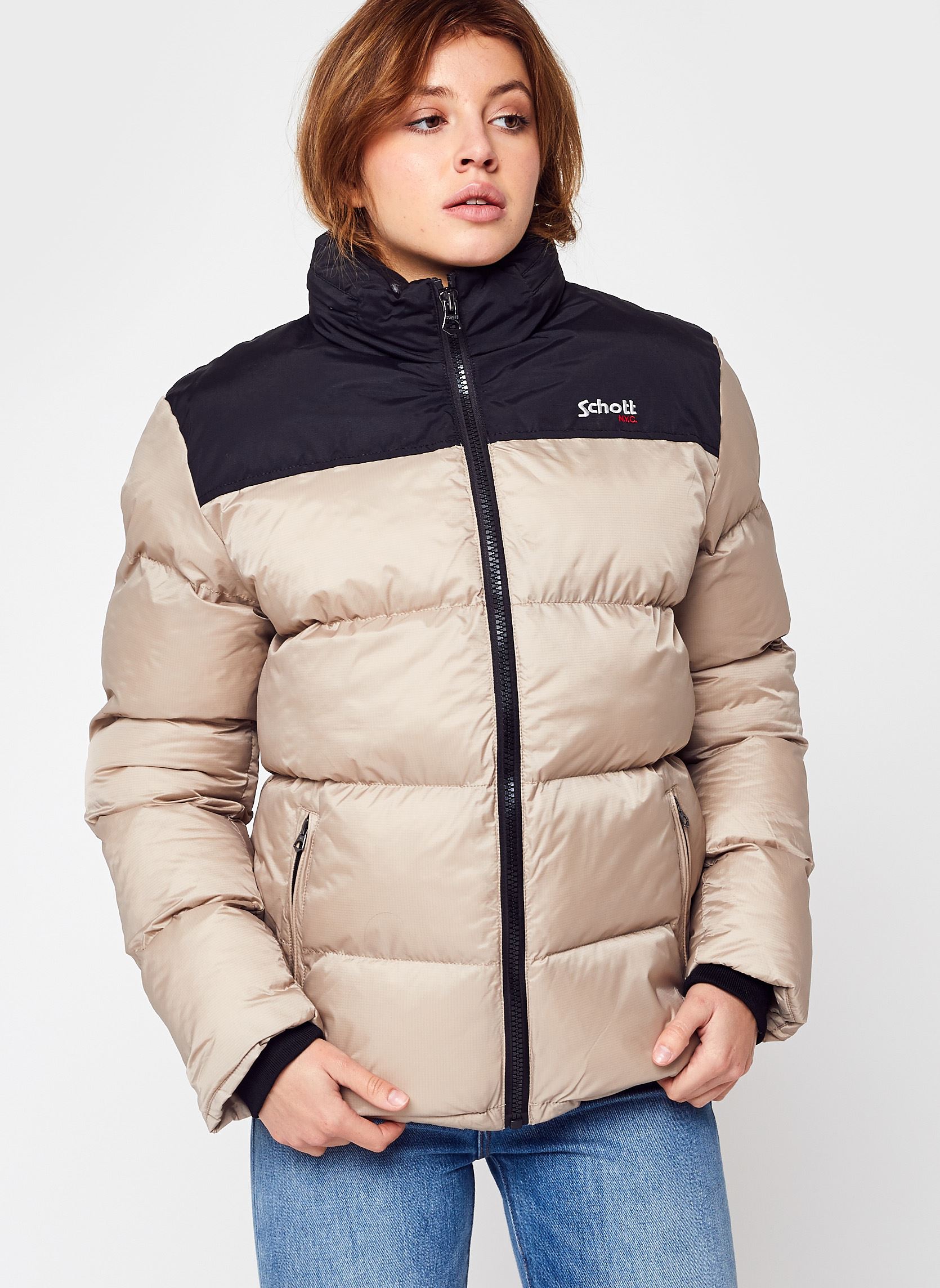 Daunenjacken Utah Doudoune W damen beige Schott Daunenjacken Utah Doudoune W damen beige BEIGE