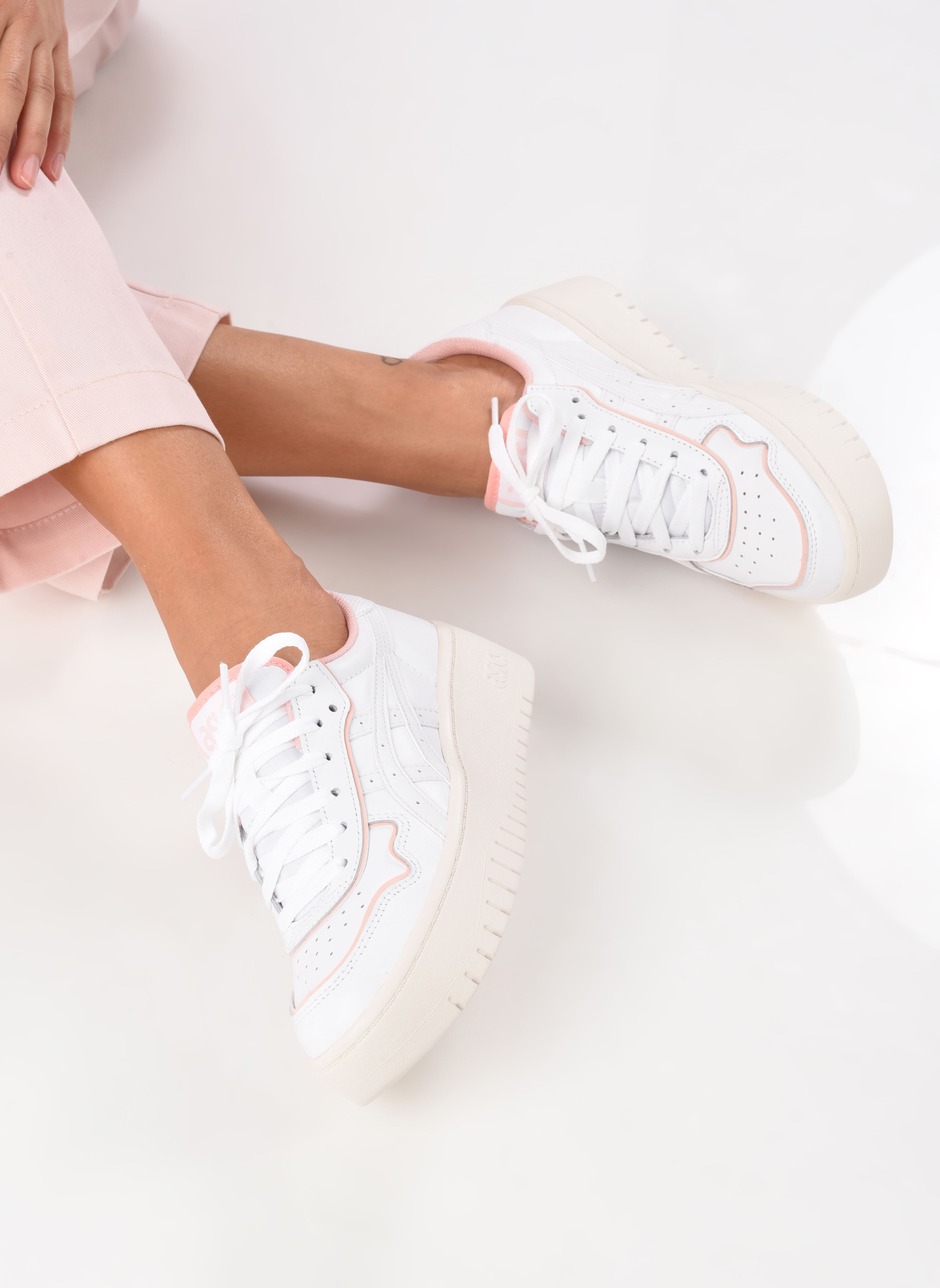 Niedrige Sneaker Japan S PF damen weiß Asics Niedrige Sneaker Japan S PF damen weiß WHITE/FROSTED ROSE