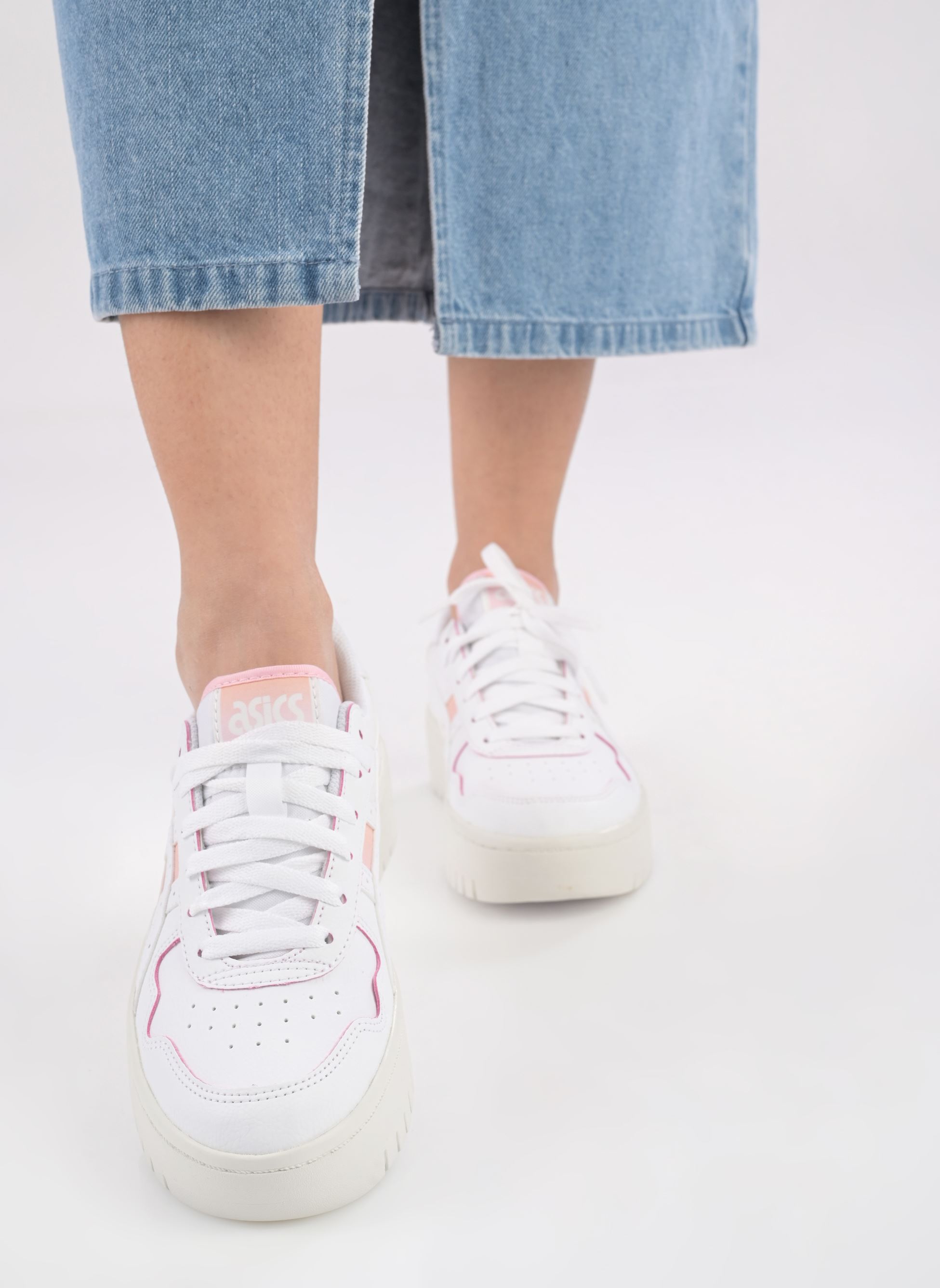 Baskets basses Japan S PF femme blanc Asics Baskets basses Japan S PF femme blanc WHITE/LOTUS PINK