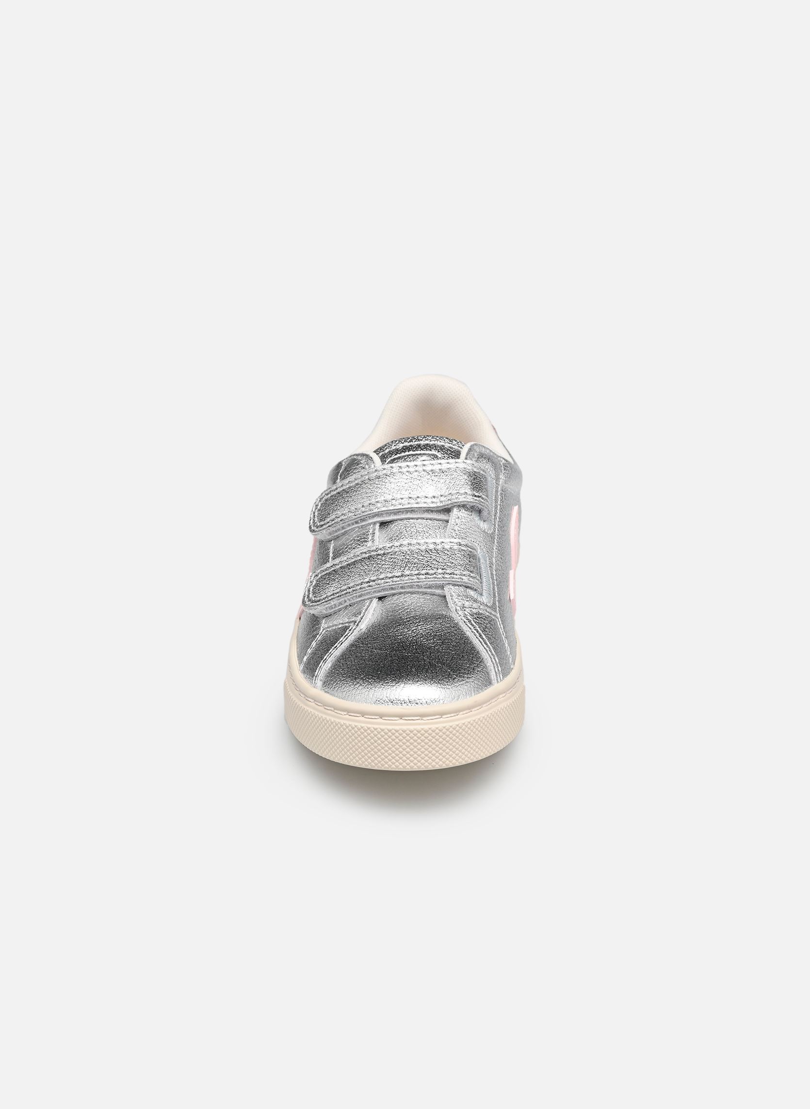 Niedrige Sneaker Small Esplar Velcro Leather mädchen silber Veja Niedrige Sneaker Small Esplar Velcro Leather mädchen silber SILVER_LASSI