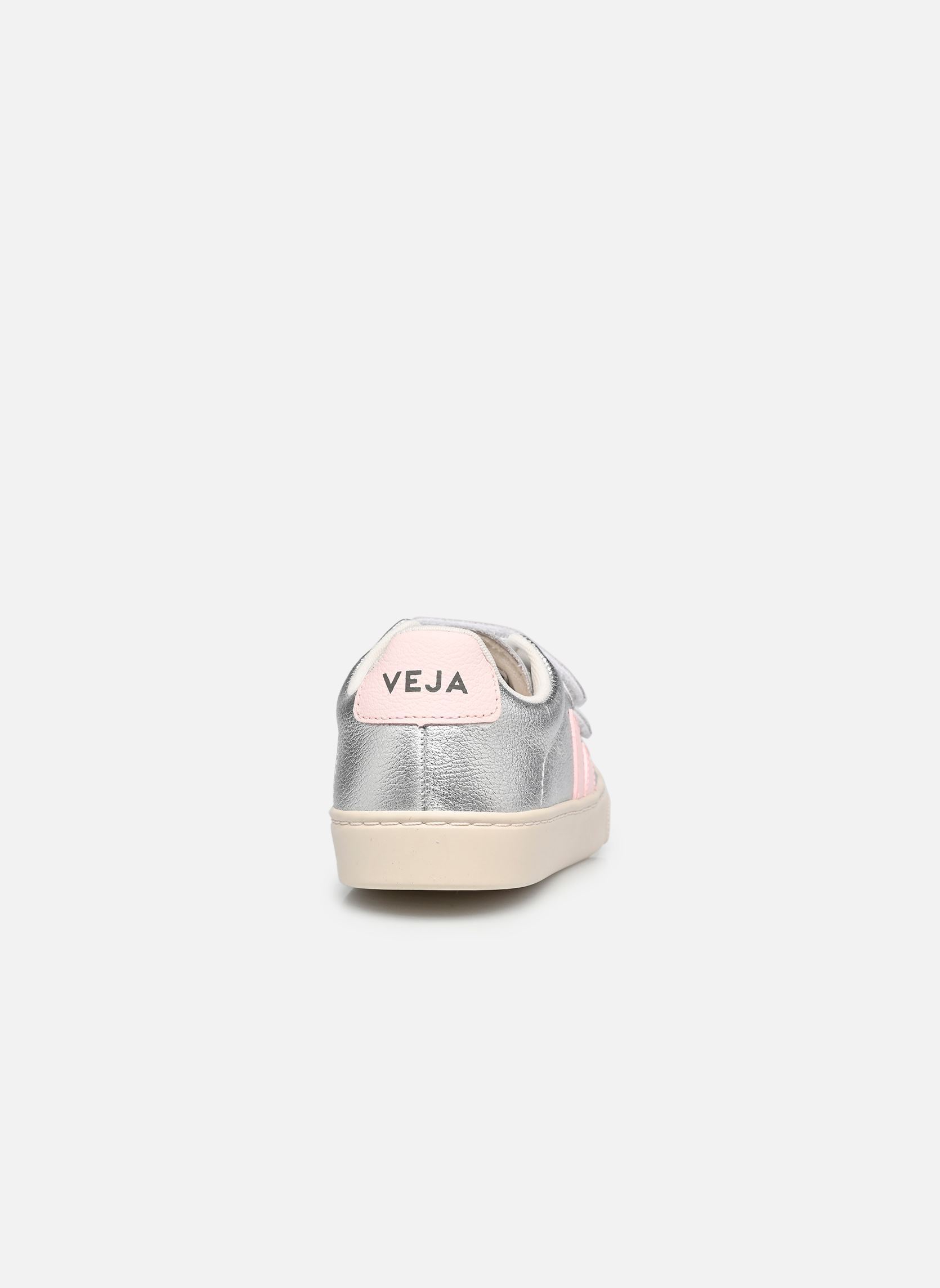 Niedrige Sneaker Small Esplar Velcro Leather mädchen silber Veja Niedrige Sneaker Small Esplar Velcro Leather mädchen silber SILVER_LASSI