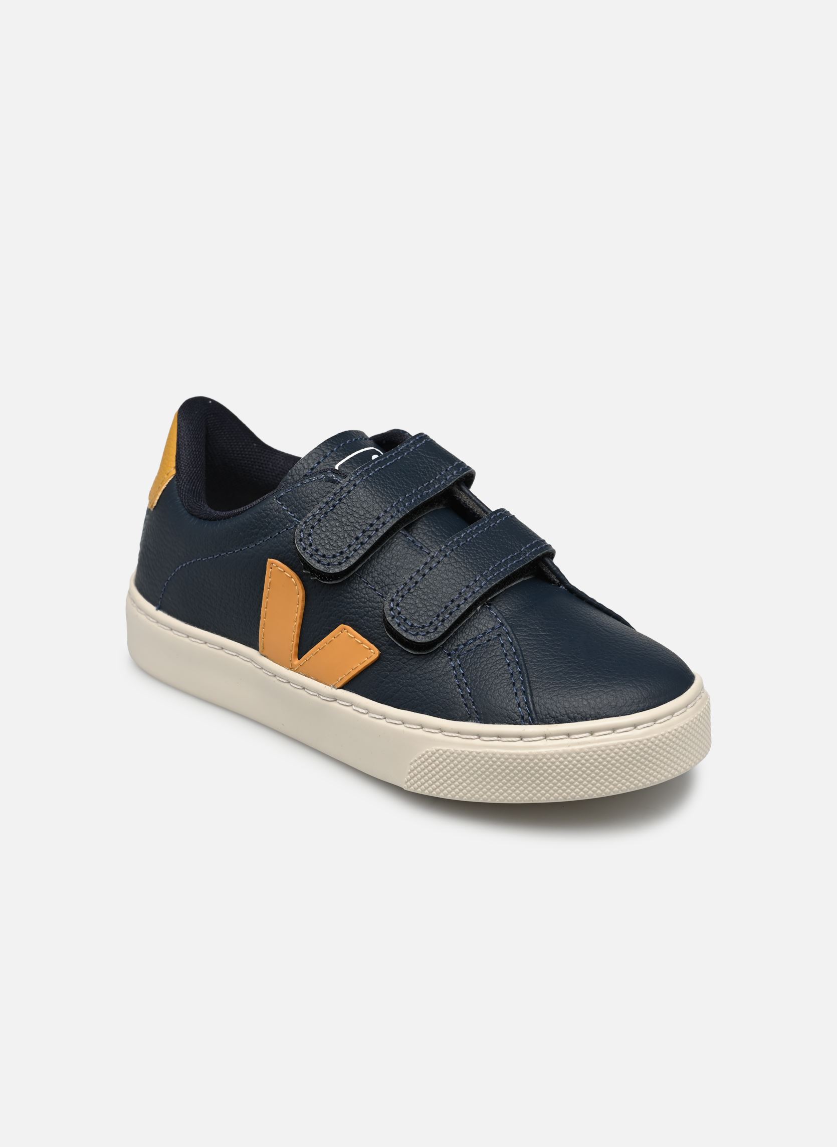 Baskets basses Small Esplar Velcro Leather garçon bleu Veja Baskets basses Small Esplar Velcro Leather garçon bleu NAUTICO MOUTARDE