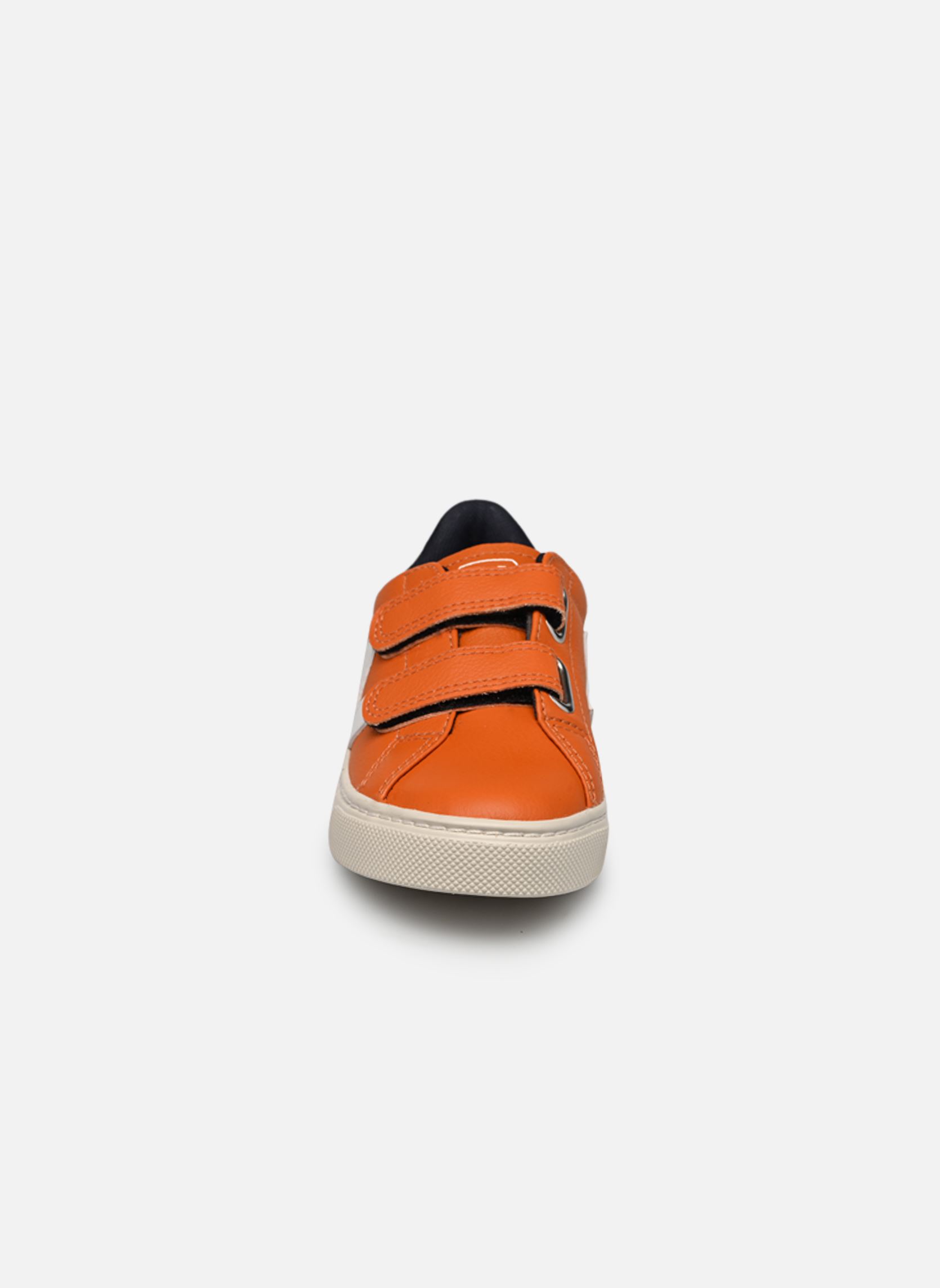 Niedrige Sneaker Small Esplar Velcro Leather orange Veja Niedrige Sneaker Small Esplar Velcro Leather orange PUMPKIN WHITE