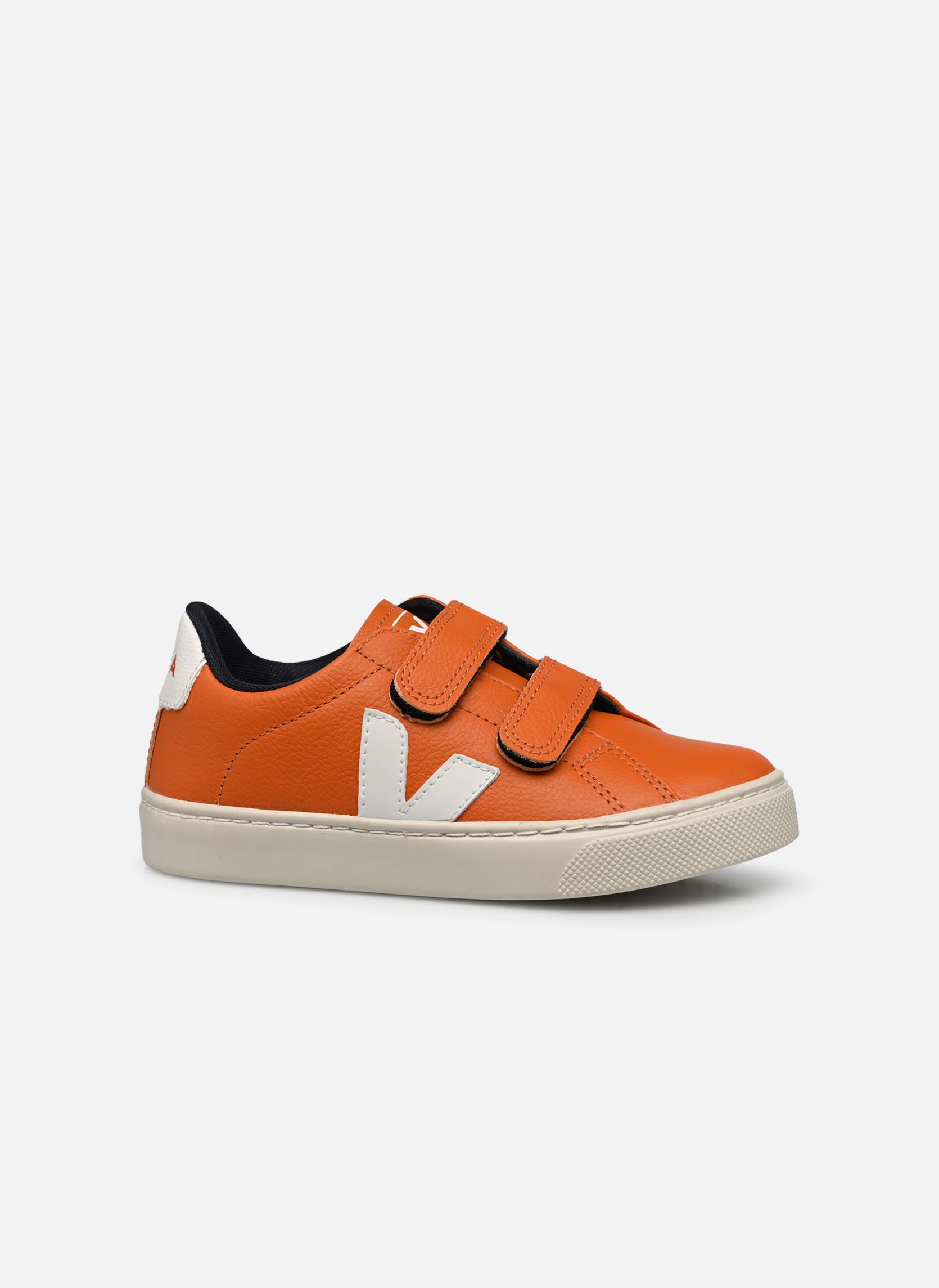 Niedrige Sneaker Small Esplar Velcro Leather orange Veja Niedrige Sneaker Small Esplar Velcro Leather orange PUMPKIN WHITE