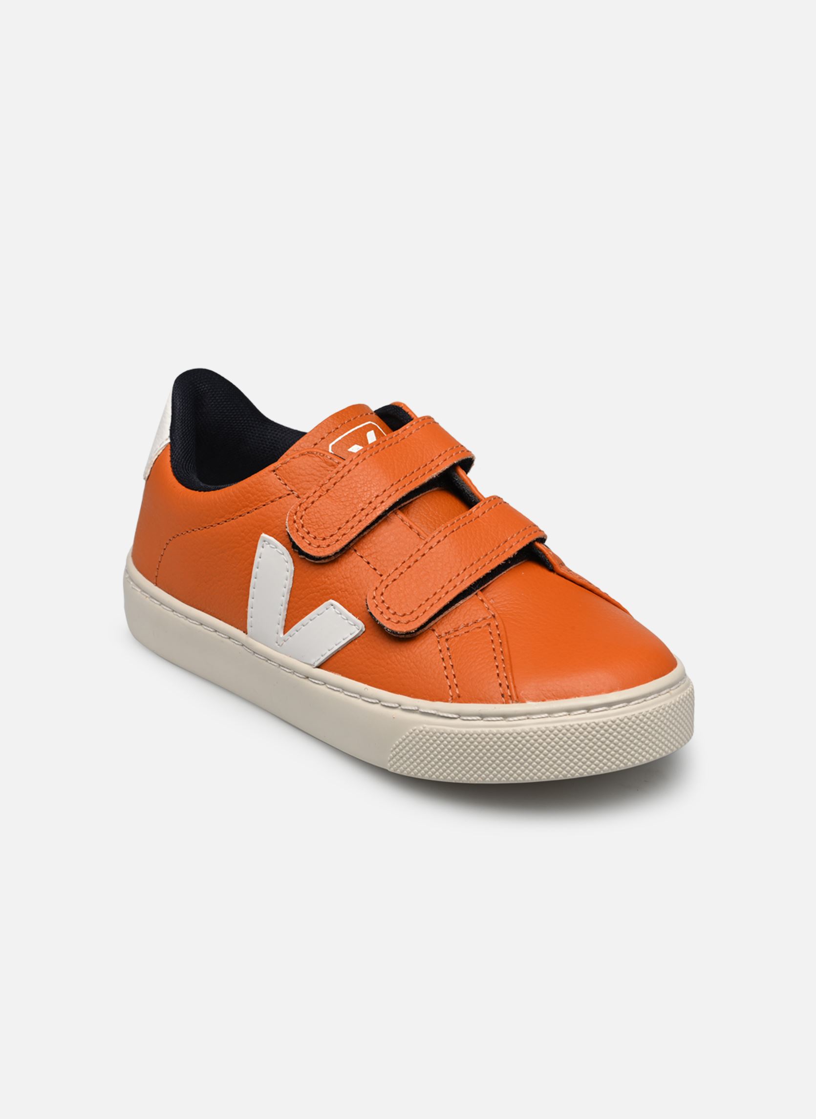 Niedrige Sneaker Small Esplar Velcro Leather orange Veja Niedrige Sneaker Small Esplar Velcro Leather orange PUMPKIN WHITE