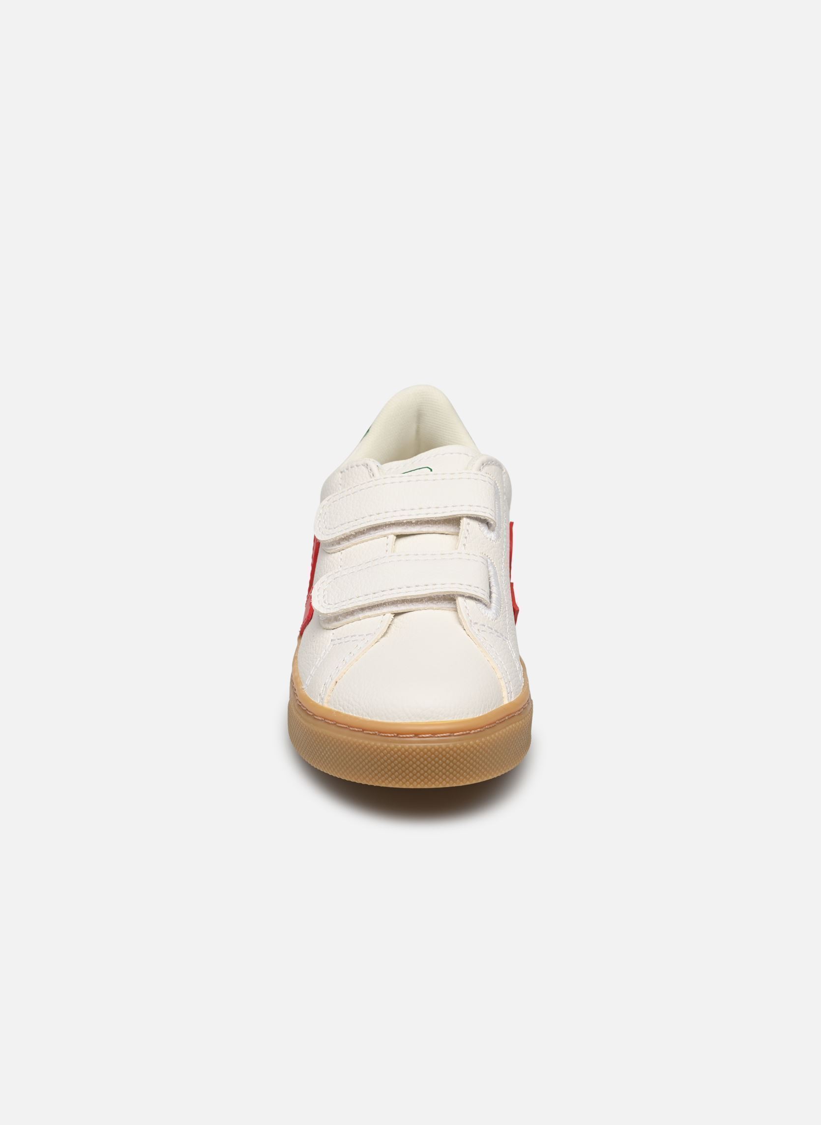 Baskets basses Small Esplar Velcro Leather blanc Veja Baskets basses Small Esplar Velcro Leather blanc EXTRA-WHITE_PEKIN_EMERAUDE