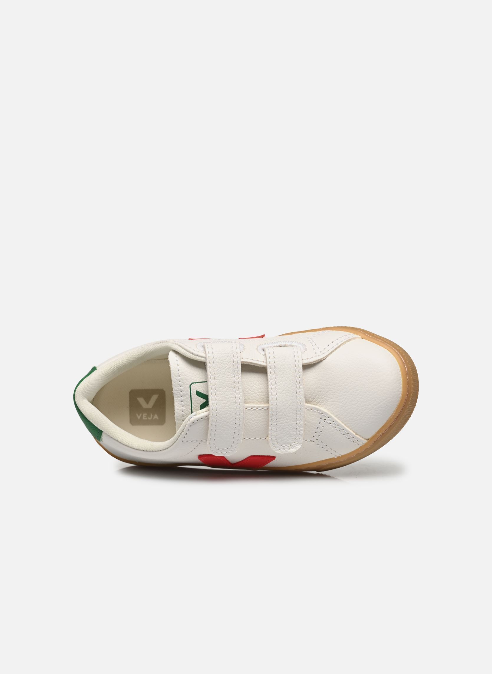 Baskets basses Small Esplar Velcro Leather blanc Veja Baskets basses Small Esplar Velcro Leather blanc EXTRA-WHITE_PEKIN_EMERAUDE