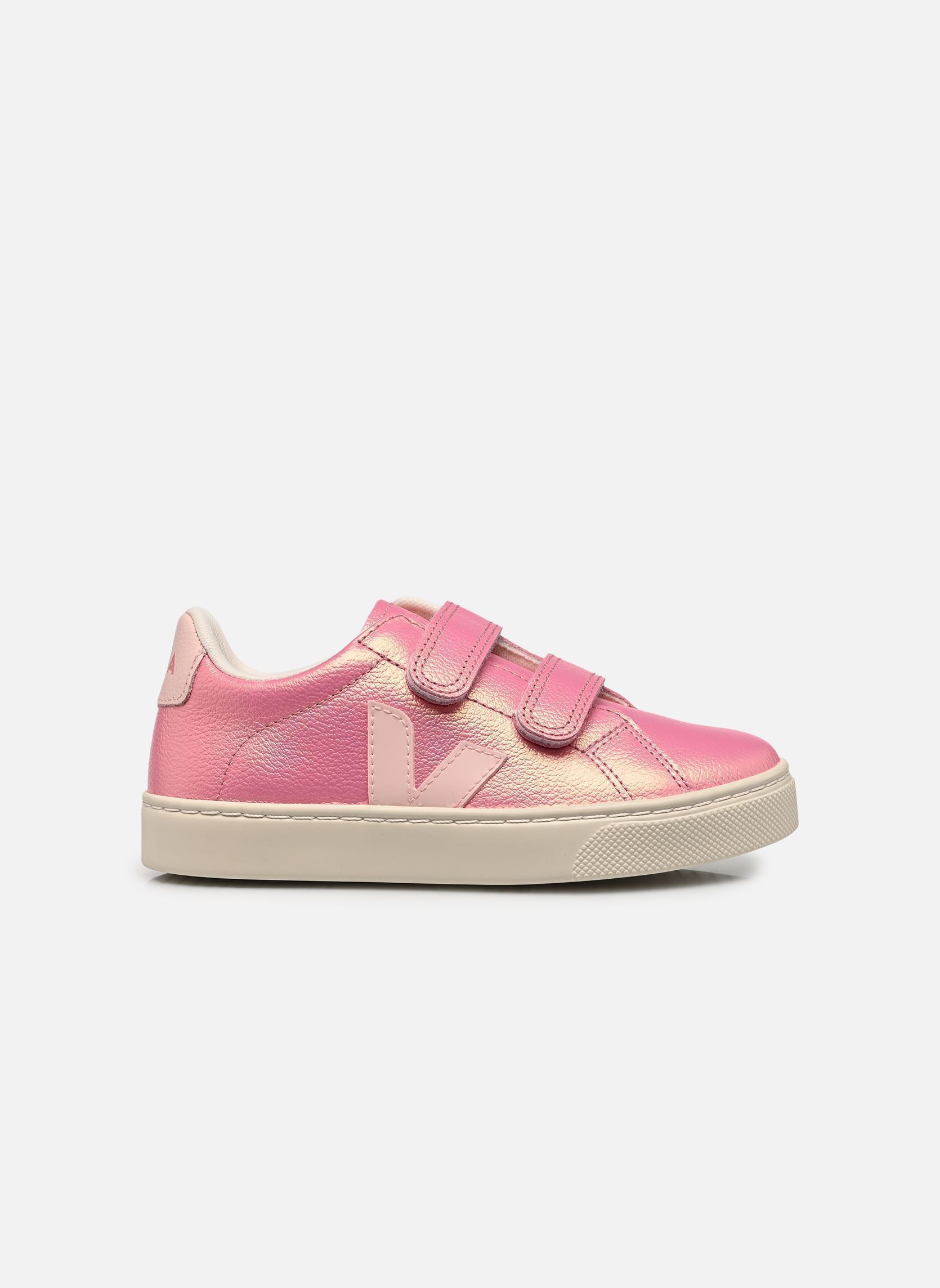Niedrige Sneaker Small Esplar Velcro Leather mädchen rosa Veja Niedrige Sneaker Small Esplar Velcro Leather mädchen rosa GLIMMER_PETALE