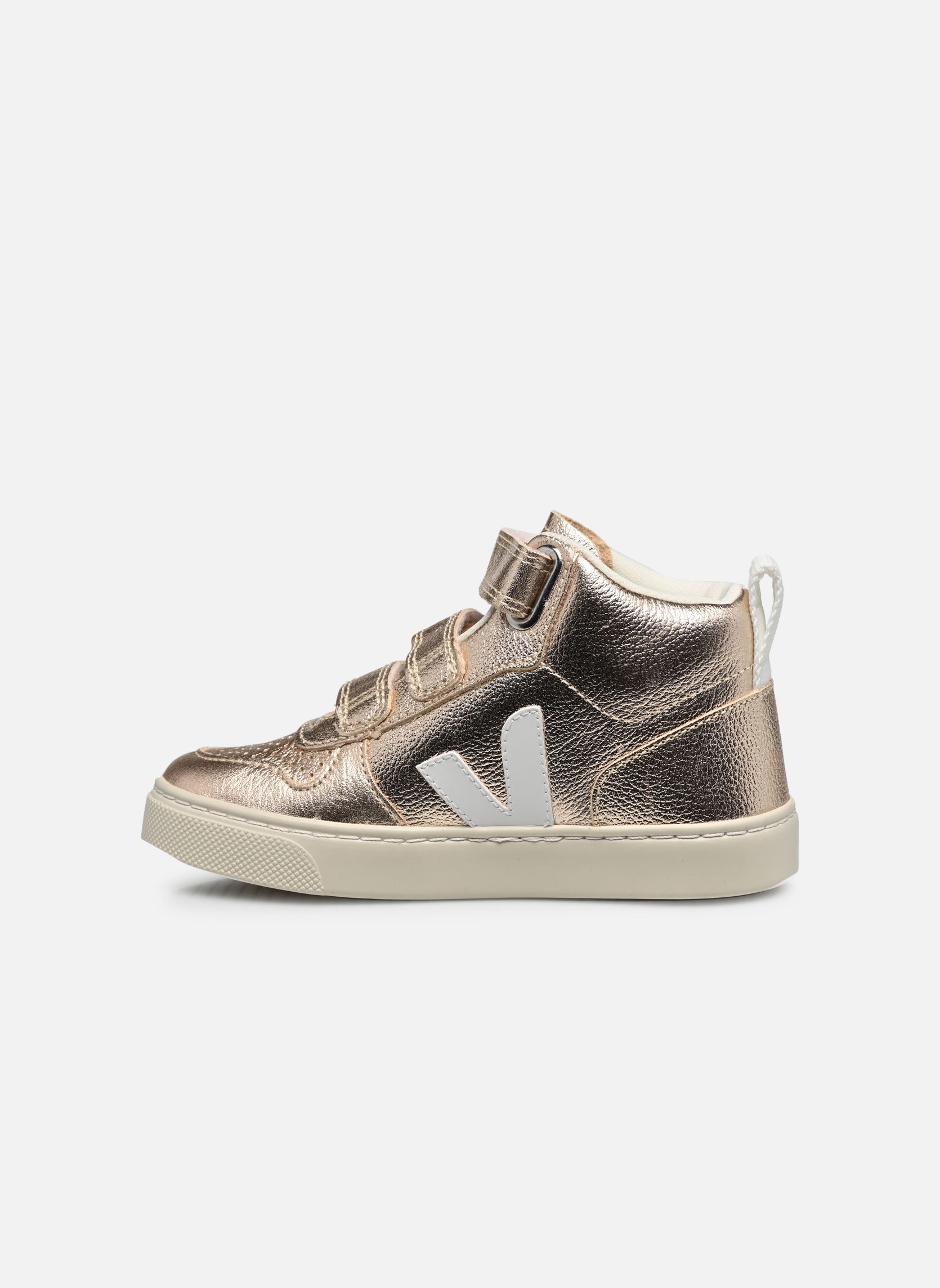 Niedrige Sneaker Small V-10 Mid mädchen gold und bronze Veja Niedrige Sneaker Small V-10 Mid mädchen gold und bronze Platine White1