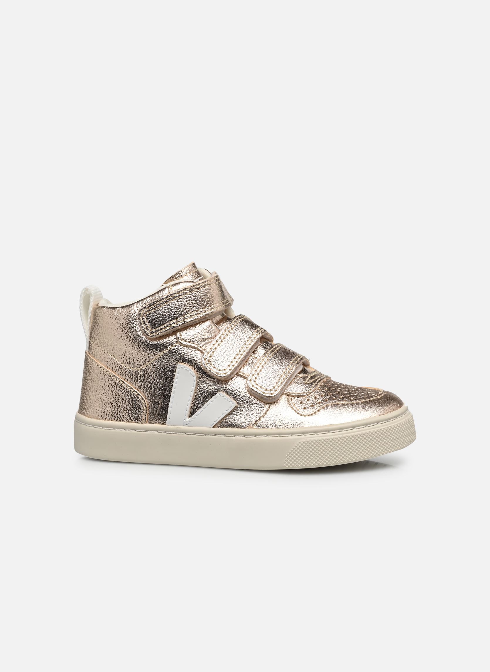 Niedrige Sneaker Small V-10 Mid mädchen gold und bronze Veja Niedrige Sneaker Small V-10 Mid mädchen gold und bronze Platine White1