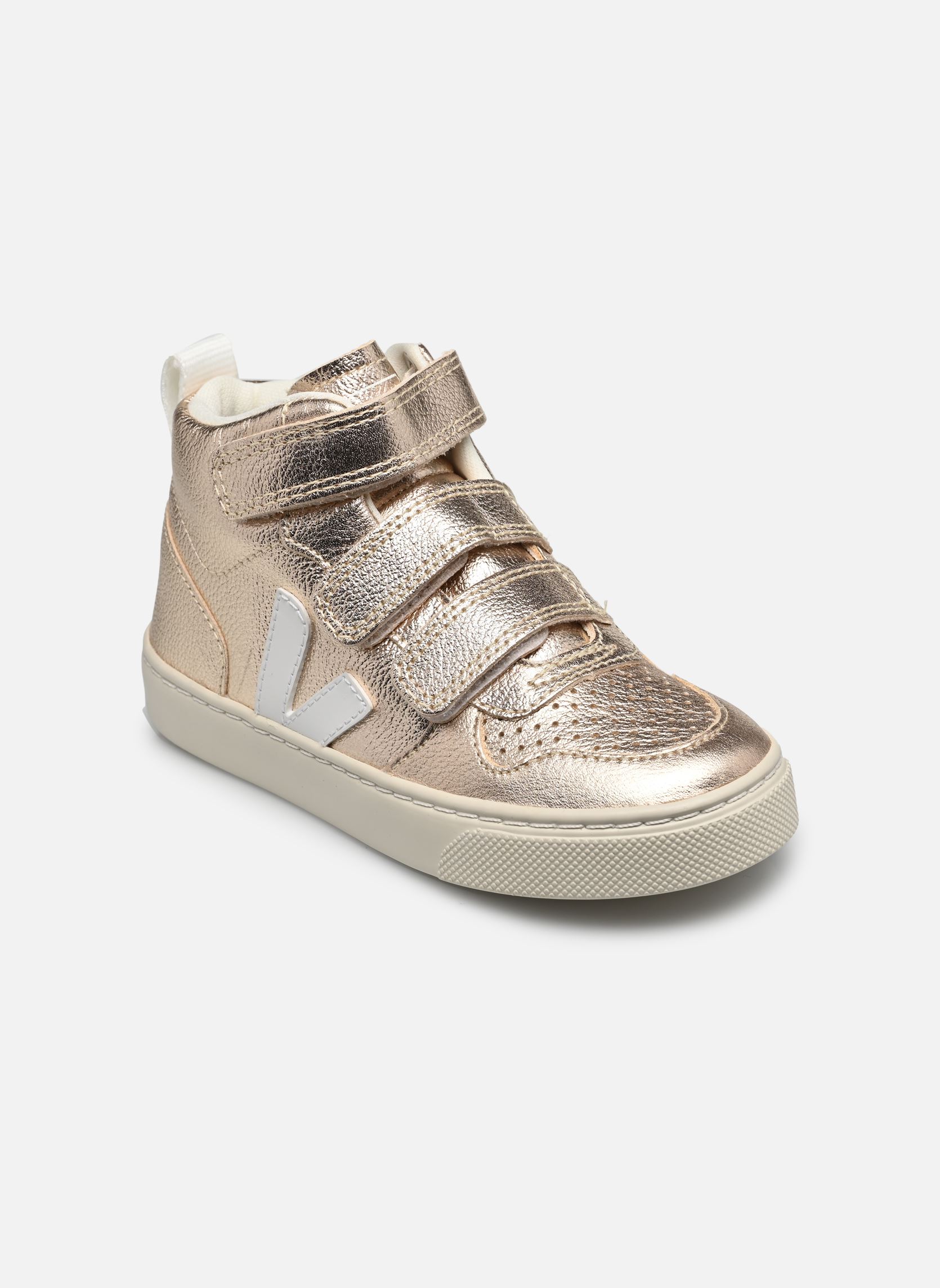 Niedrige Sneaker Small V-10 Mid mädchen gold und bronze Veja Niedrige Sneaker Small V-10 Mid mädchen gold und bronze Platine White1