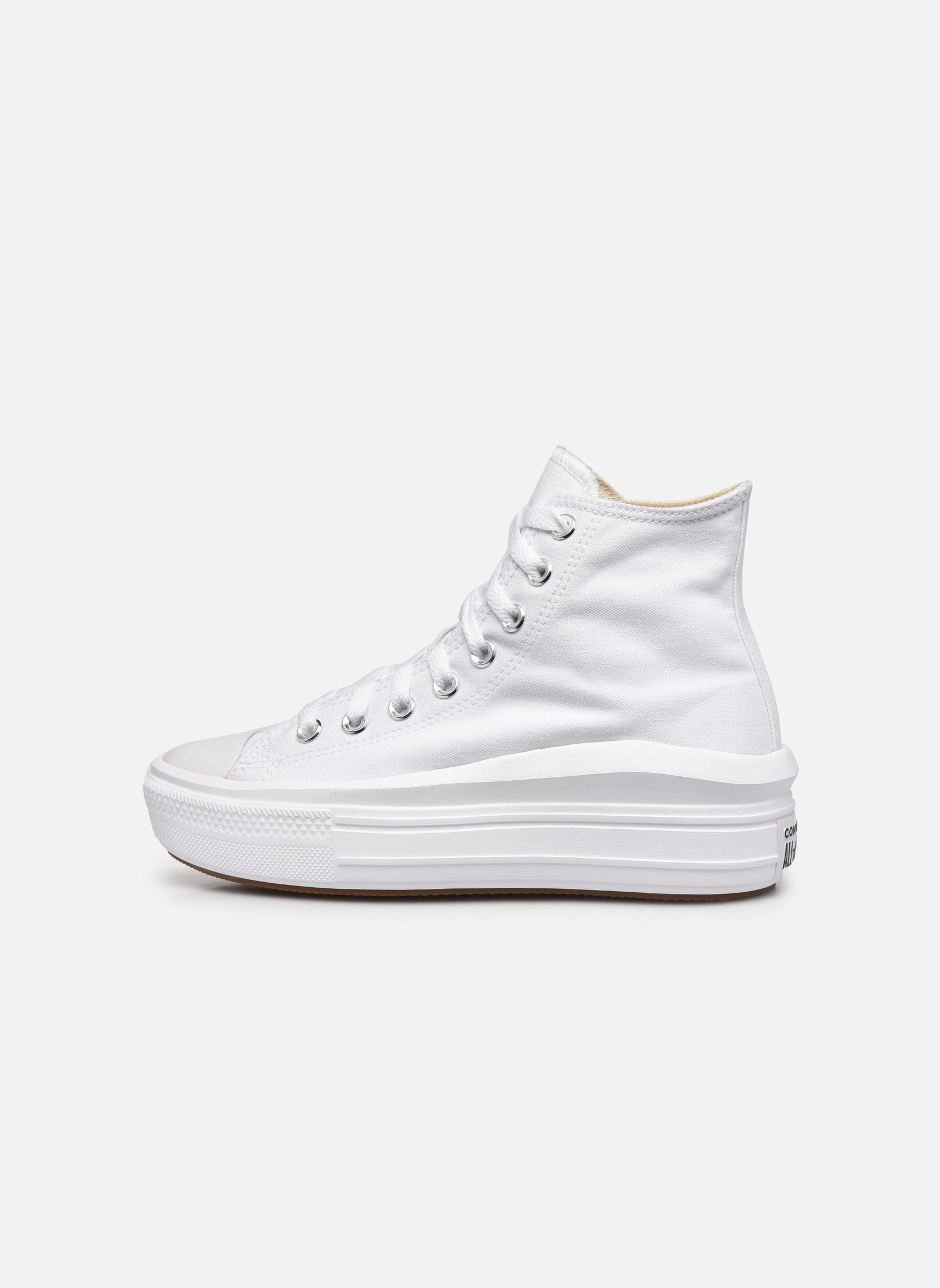 Baskets toile Chuck Taylor All Star Move Canvas Color femme blanc Converse Baskets toile Chuck Taylor All Star Move Canvas Color femme blanc WHITE/NATURAL IVORY/BLACK