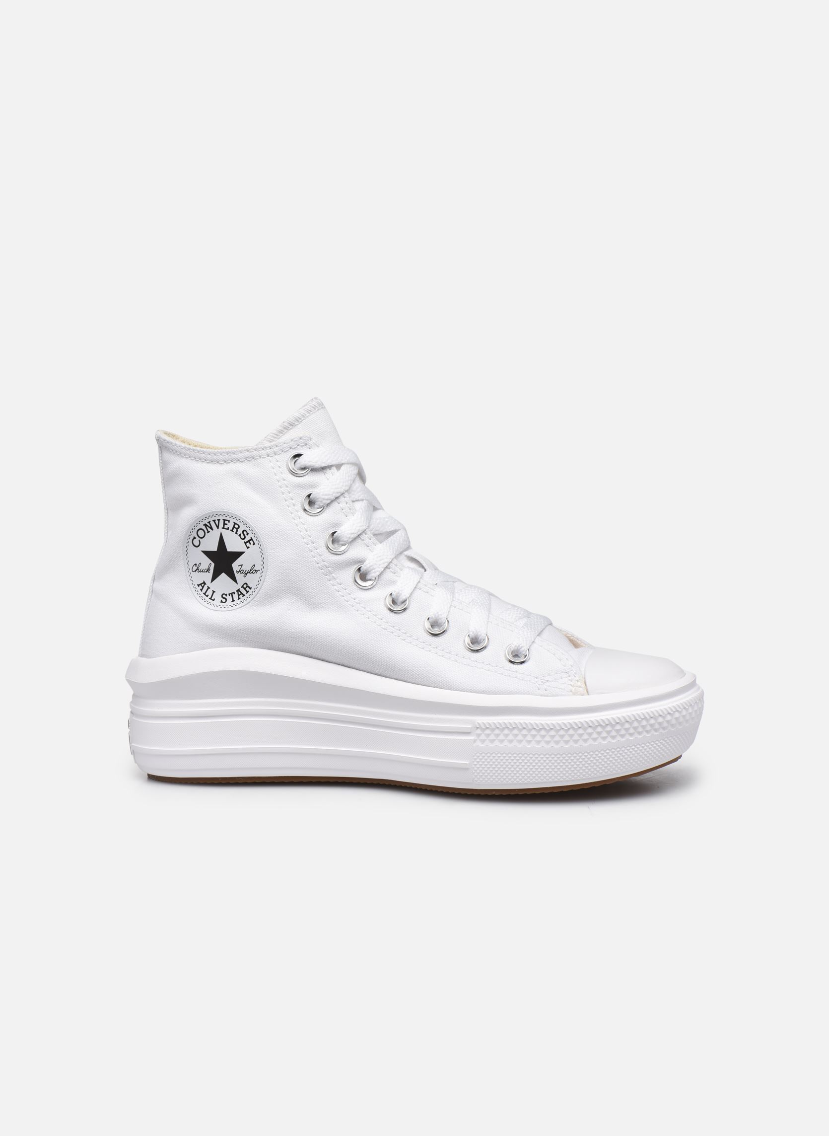 Baskets toile Chuck Taylor All Star Move Canvas Color femme blanc Converse Baskets toile Chuck Taylor All Star Move Canvas Color femme blanc WHITE/NATURAL IVORY/BLACK